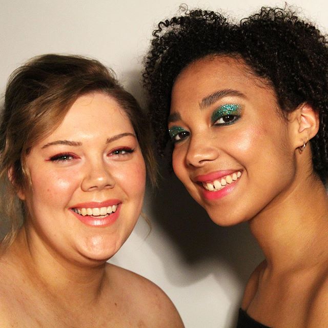 Bold beauty 💚⚡️🧡 Models: @xoffender1976 and @sophie_lengli Hair and makeup: @Ellie yatesmakeup Photography: @scarlett_immy #weareembody