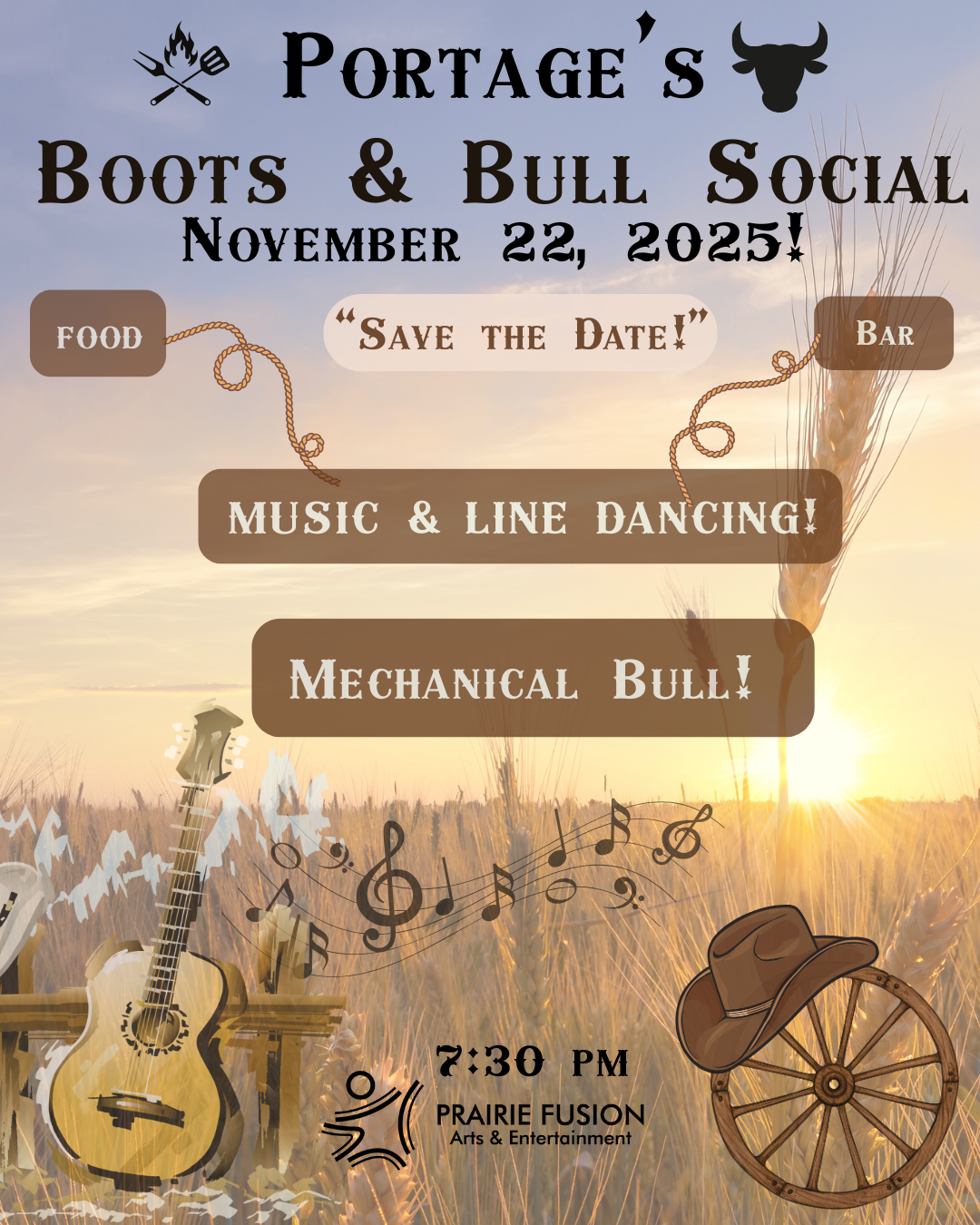 Portage's Boots and Bull Social