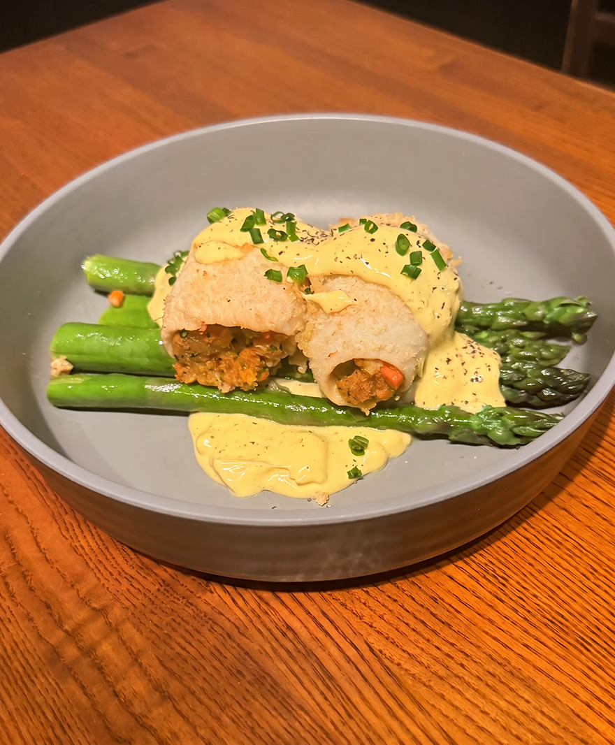 Black Stuffed Flounder Oscar