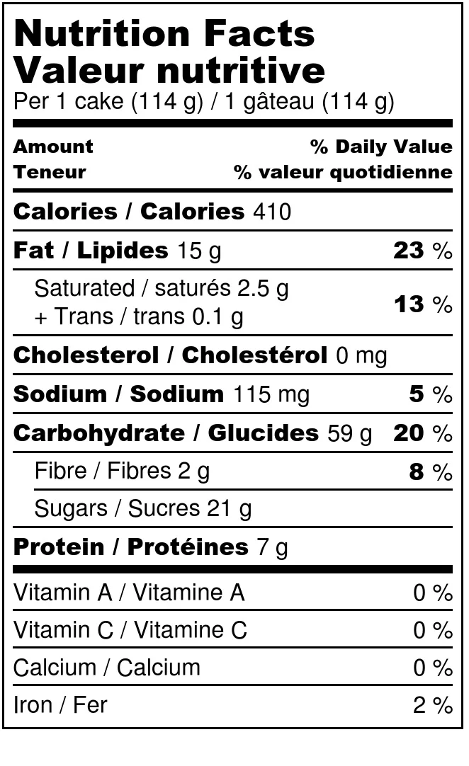 peanut chocolate cake - Nutrition Label.jpg