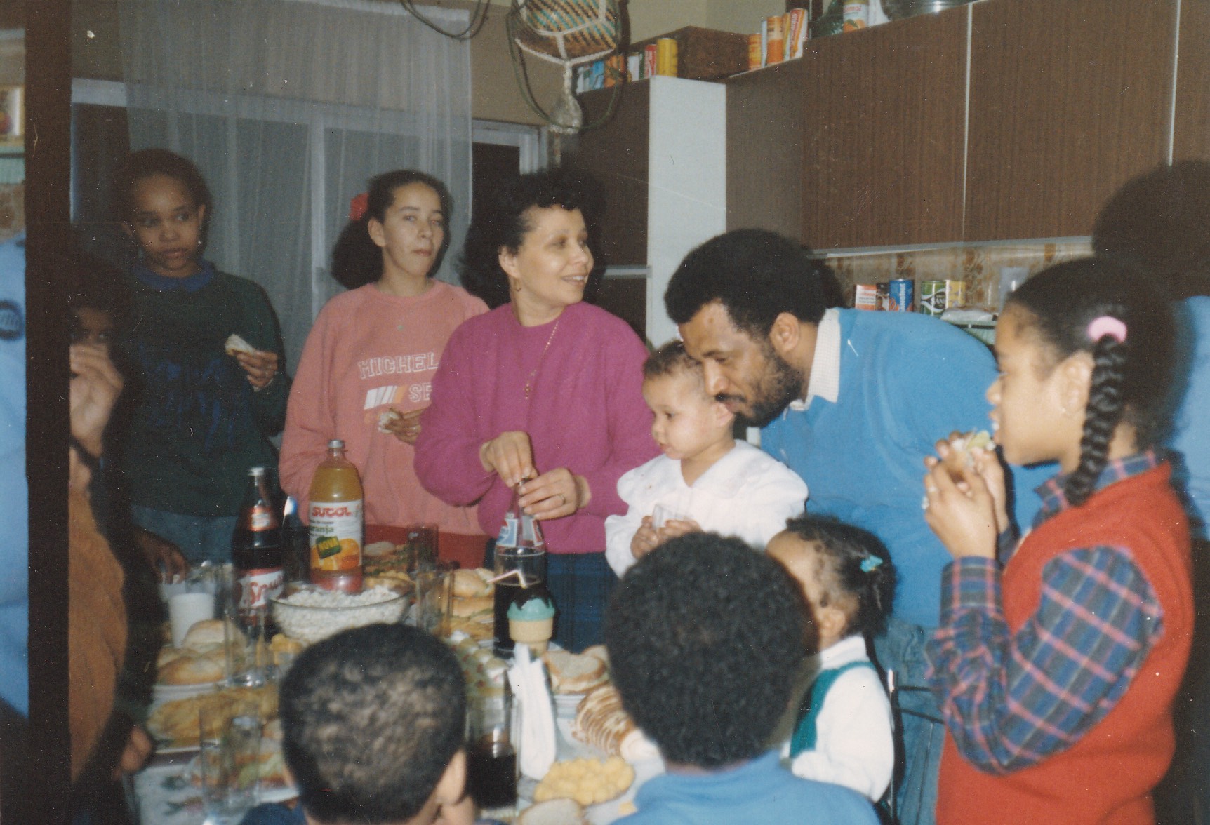 The da Graça family gathers over the kitchen table in Lisbon, Portugal in 1987 to celebrate Margarida’s birthday.