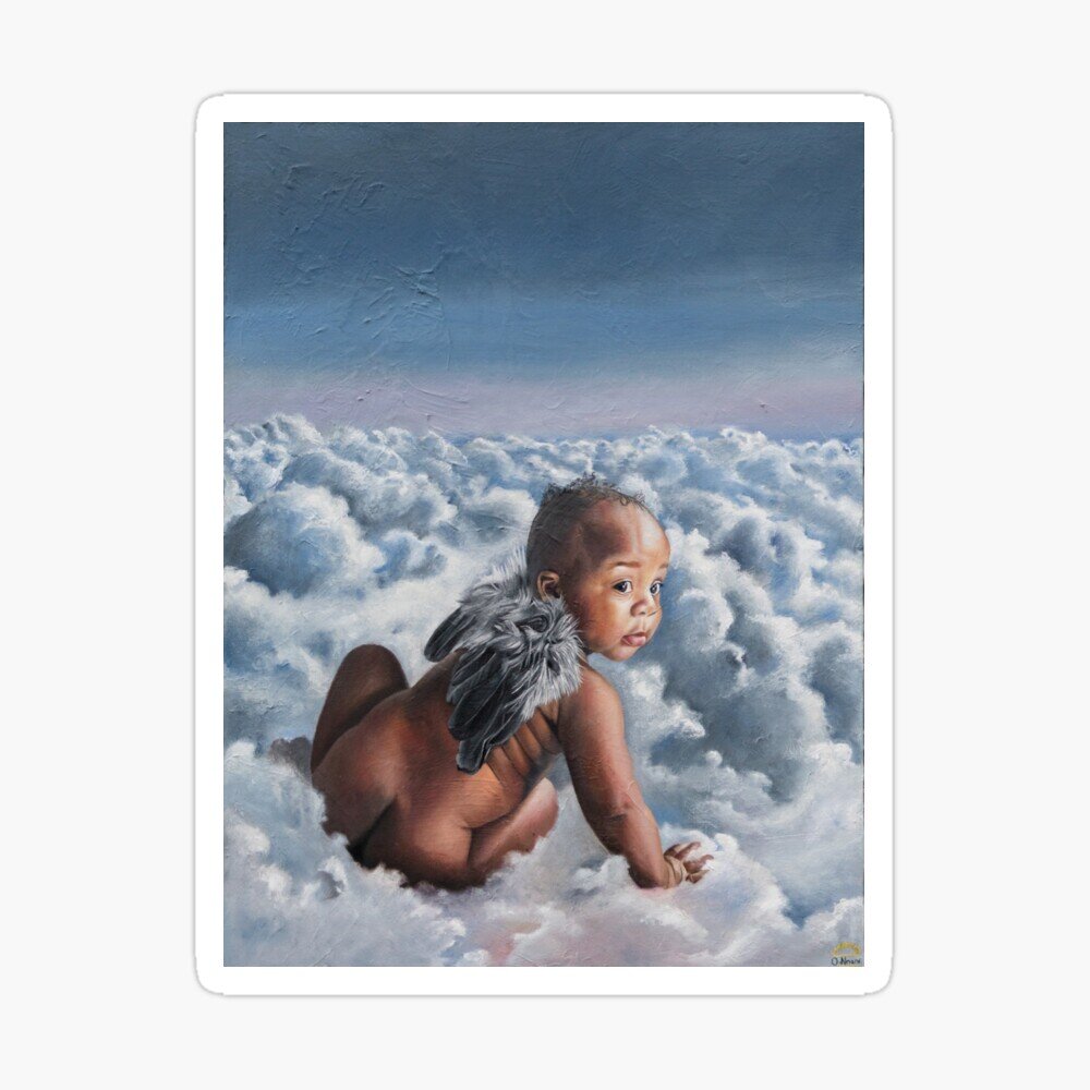 Do They Treat Black Wings in Heaven How We Treat Black Skin On Earth Sticker