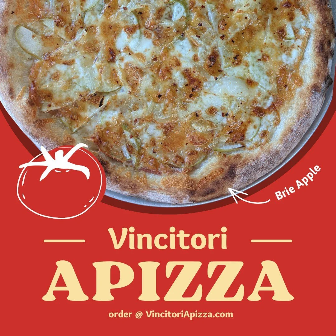 Tastes like: #Fall 🍂

mystic cheese co. brie, granny smith apples, cheddar, prosciutto, saut&eacute;ed onions, crushed red pepper with a honey drizzle

VincitoriApizza.com | 860-739-3136 | 294 Main St, Niantic
.
.
.
.
.
 #ctpizza #niantic #ctshoreli