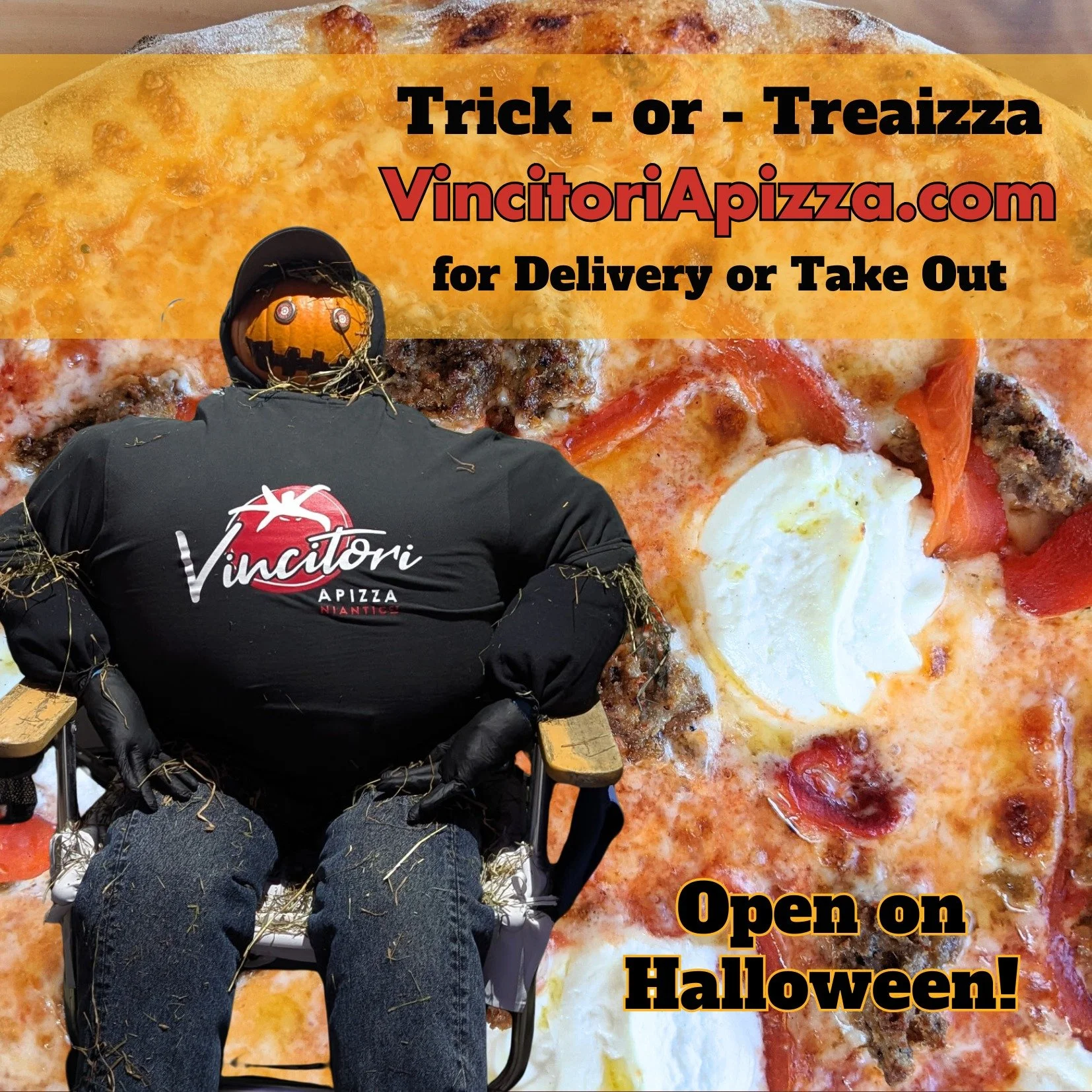 Come down for a Pie and don't forget your selfie with Vincent! 

#ctapizza #bestpizza #ctpizzatrail #eastlyme #niantic #nianticmainstreet #deliveryavailable #apizza #pizzanight🍕 #supportlocal #ctshoreline