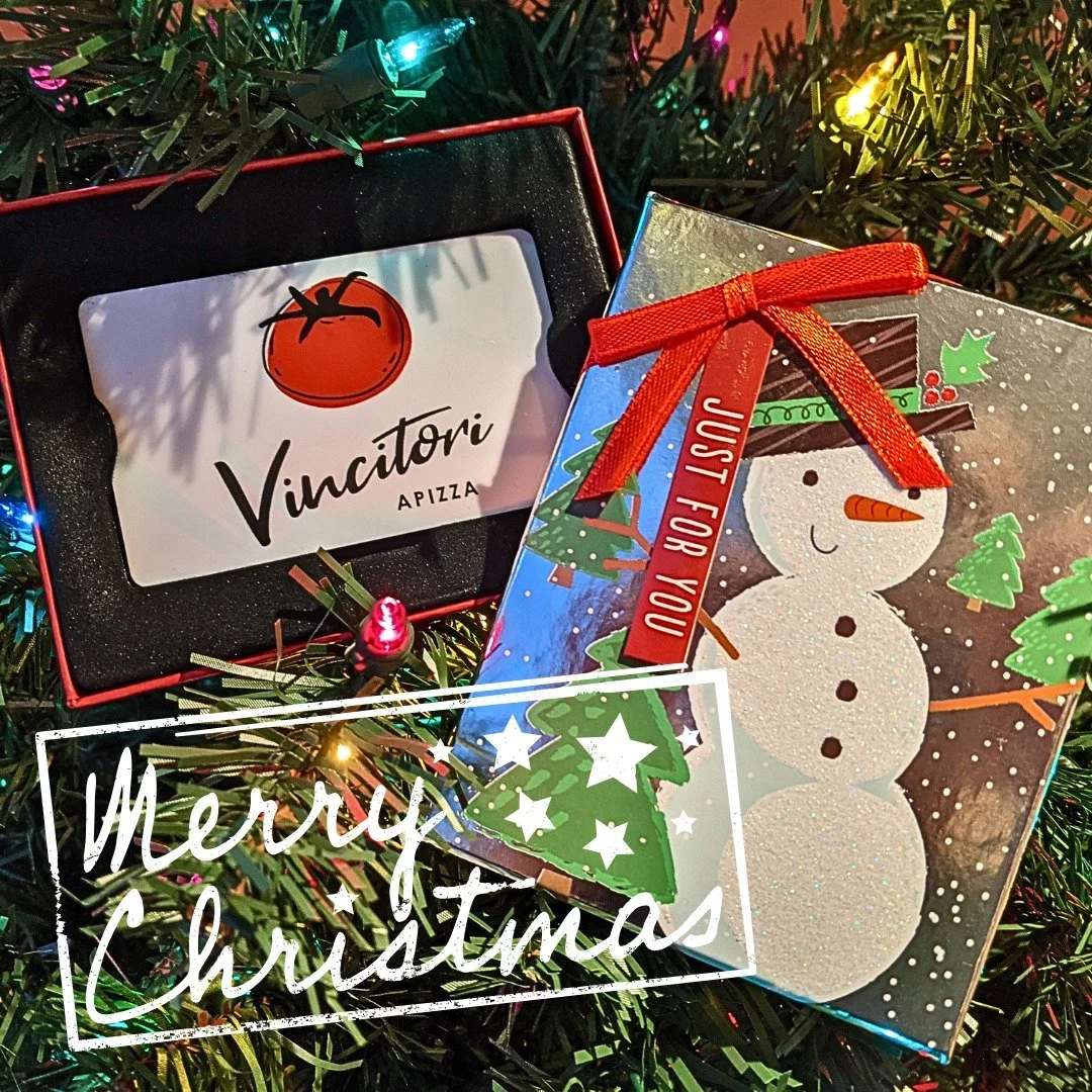 Looking for the perfect gift?  Vincitori Gift Cards are available in any denomination! 

Open Daily 12-9 at 294 Main St, Niantic