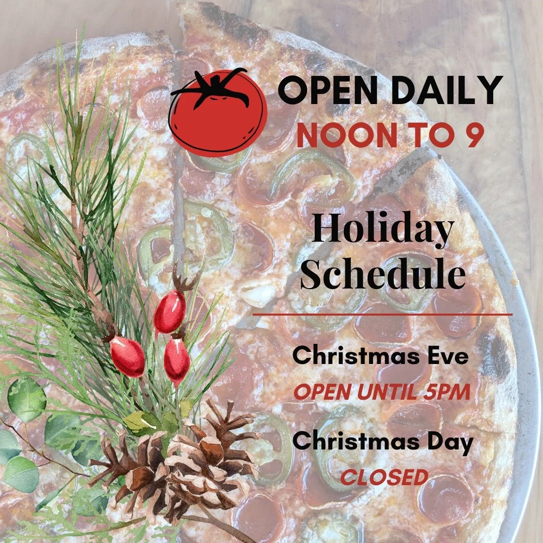 Merry Christmas! 🎄 We have shortened hours for Christmas Eve, and are closed Dec 25. And we'll be open regular hours for New Years Eve and New Years Day! Come celebrate 2026 with us! 🎆