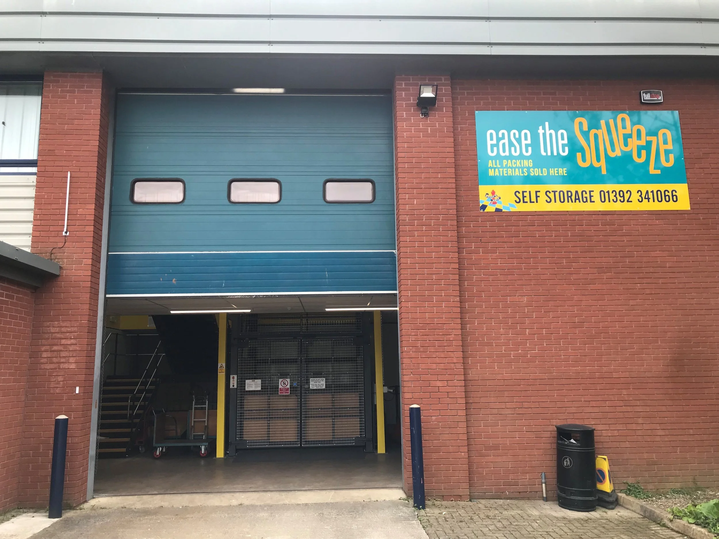 The outside of Exeter Self Store Ease the Squeeze in Marsh Barton