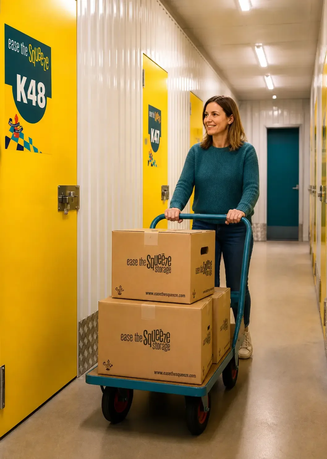 Inside our secure Edinburgh storage facility