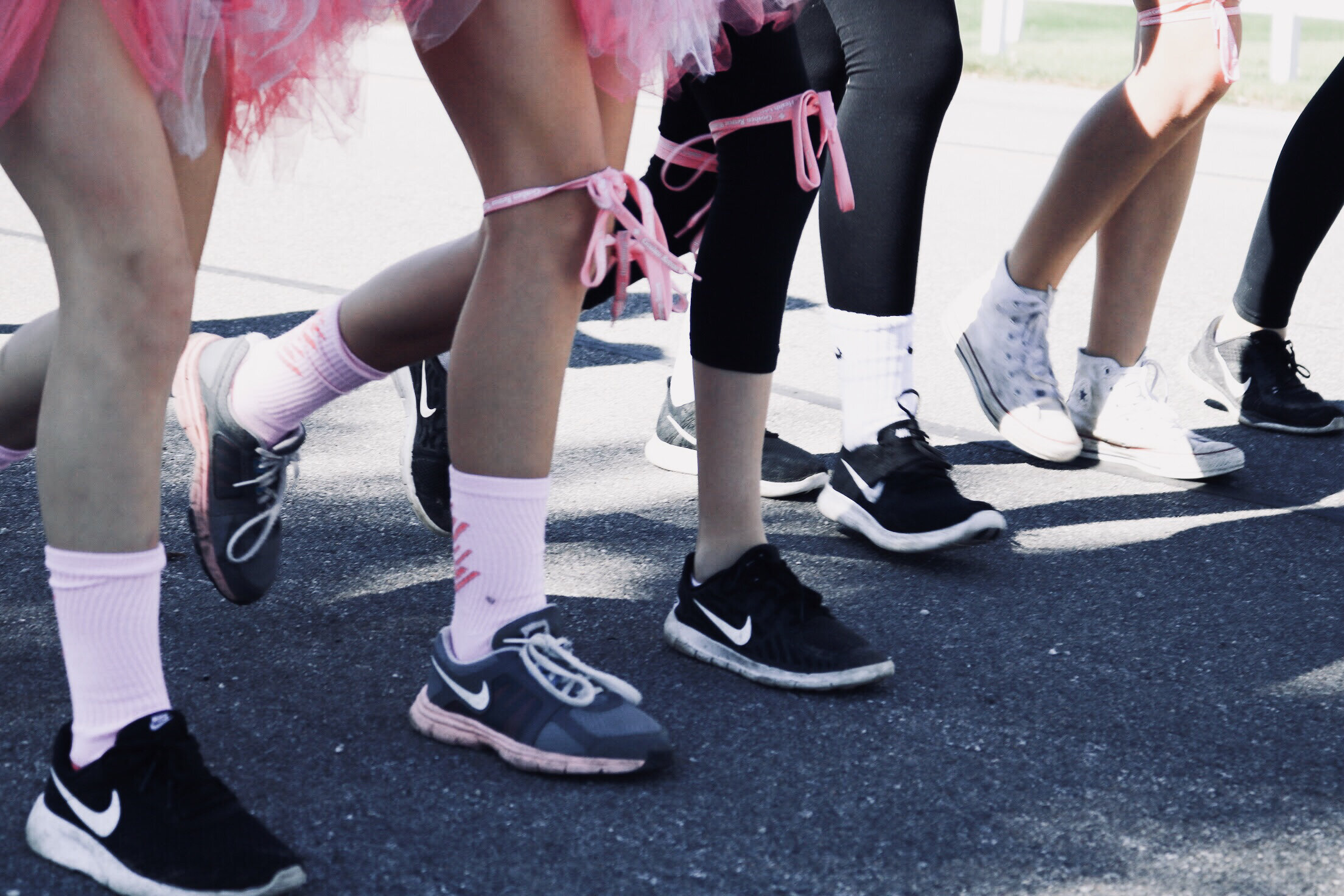 Walk for breast cancer awareness.