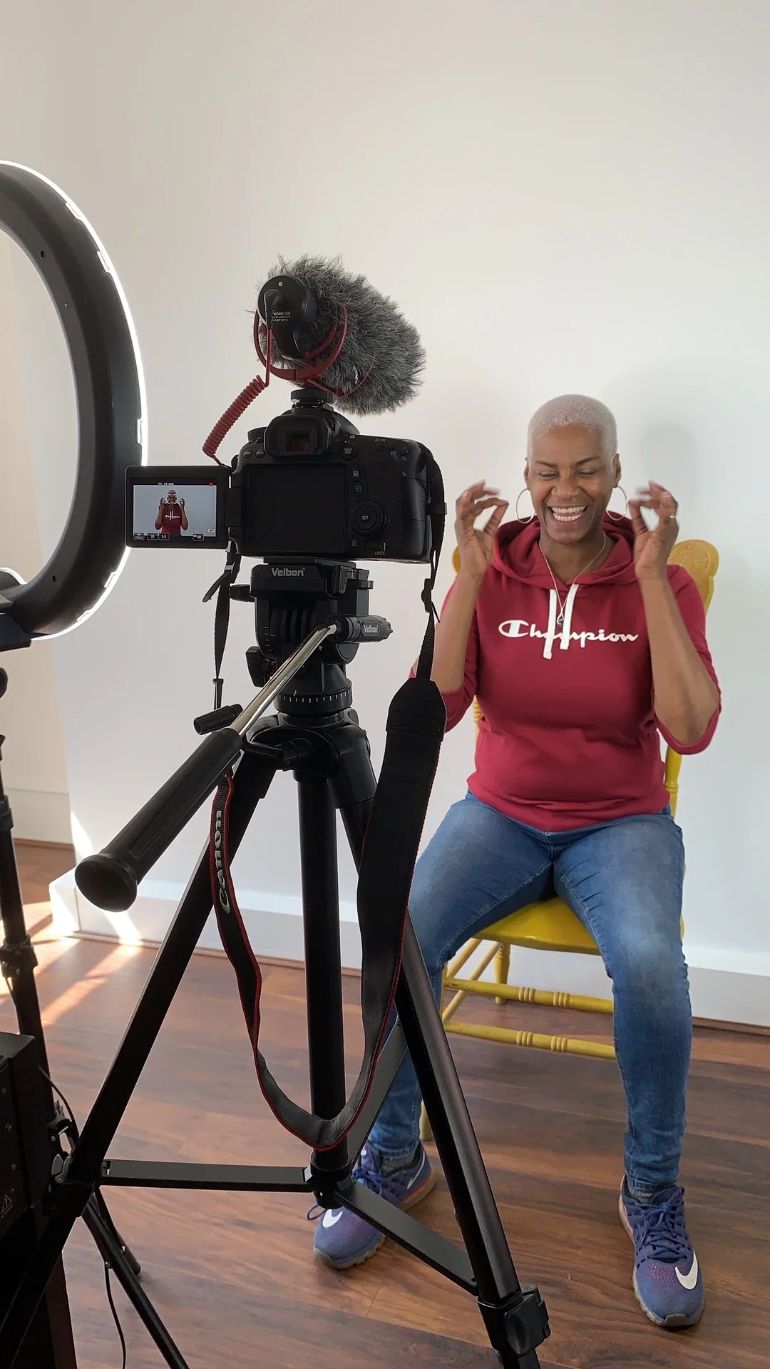 Filming for The Free Voice