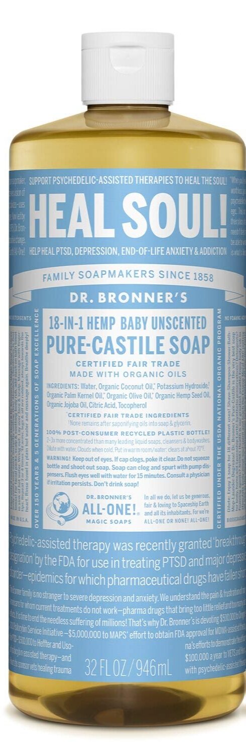 Dr Bronner Liquid Castile Soap
