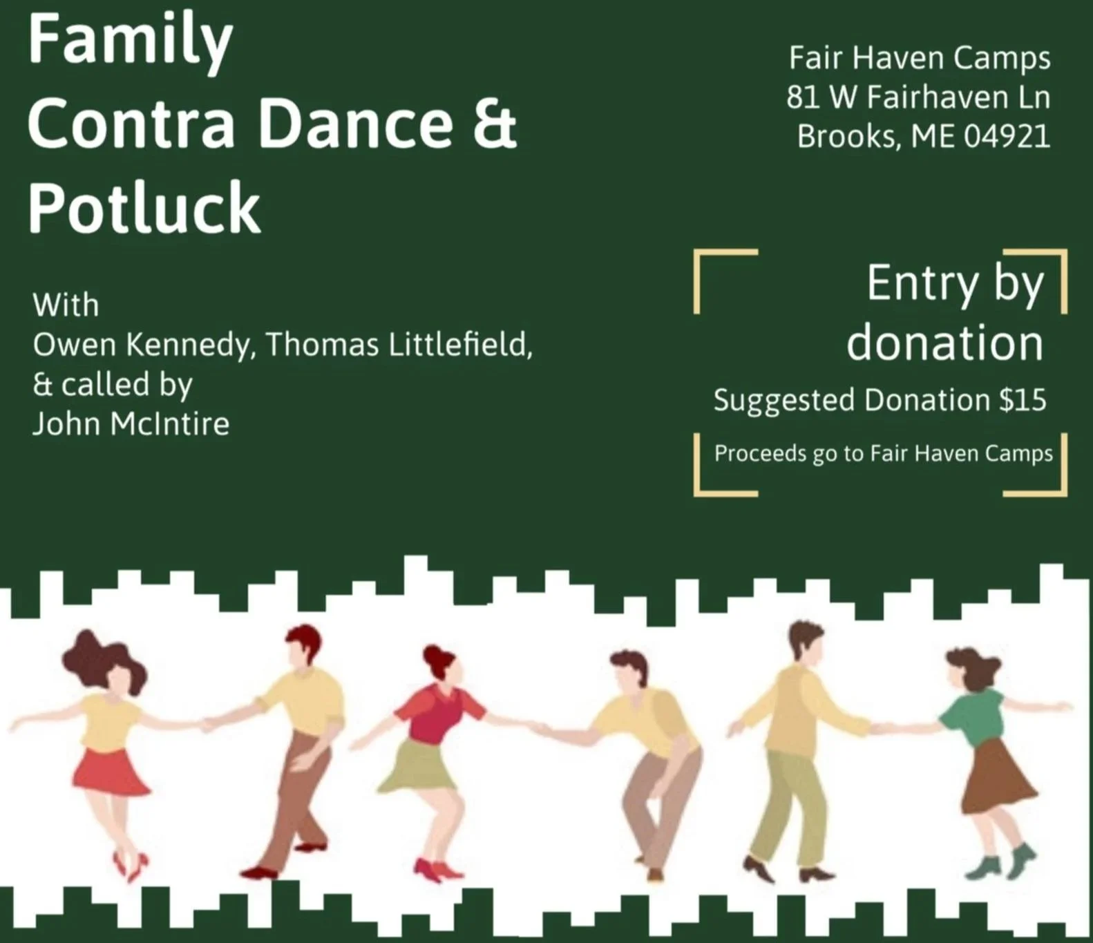 Family Contra Dance & Potluck Fundraiser