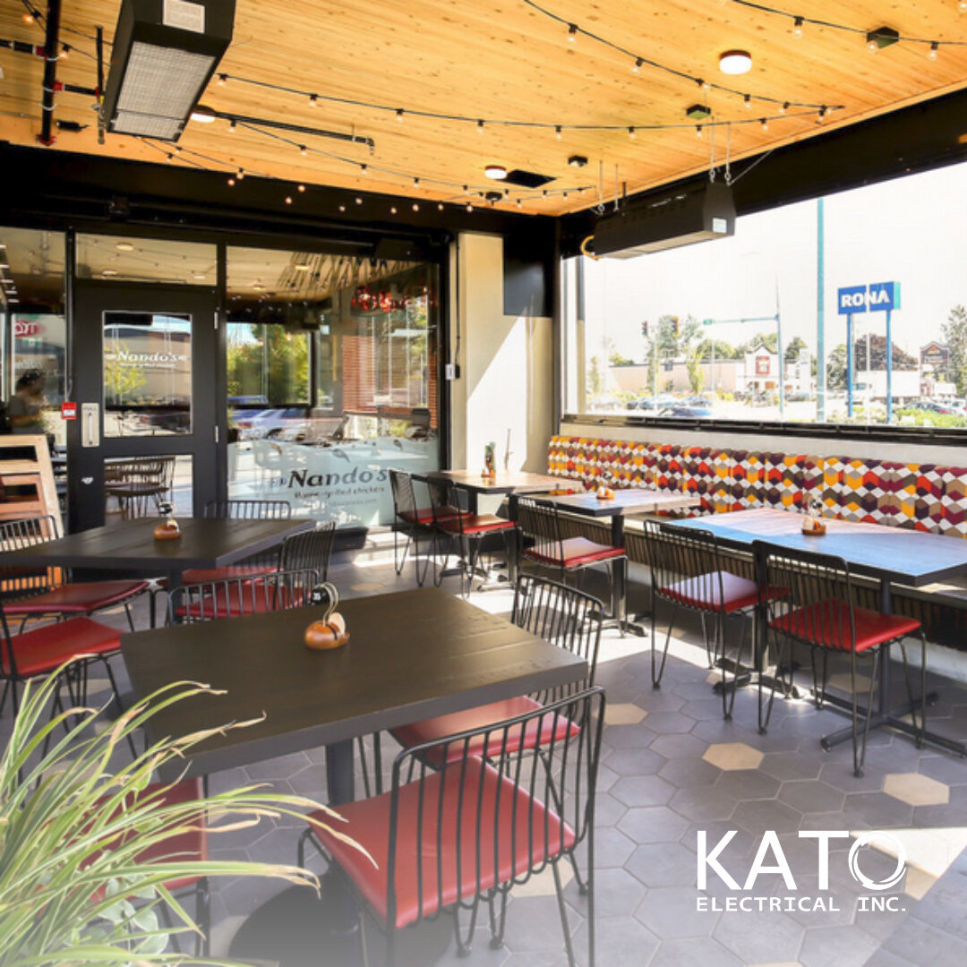What&rsquo;s your usual Nando&rsquo;s order? Next time you stop by Nandos in Langley for some Peri-Peri chicken, be sure to check out the incredible lighting done by the Kato team! 🐔💡 

.
.
.
#commercialwork #langleyelectrician #langley #langleyele