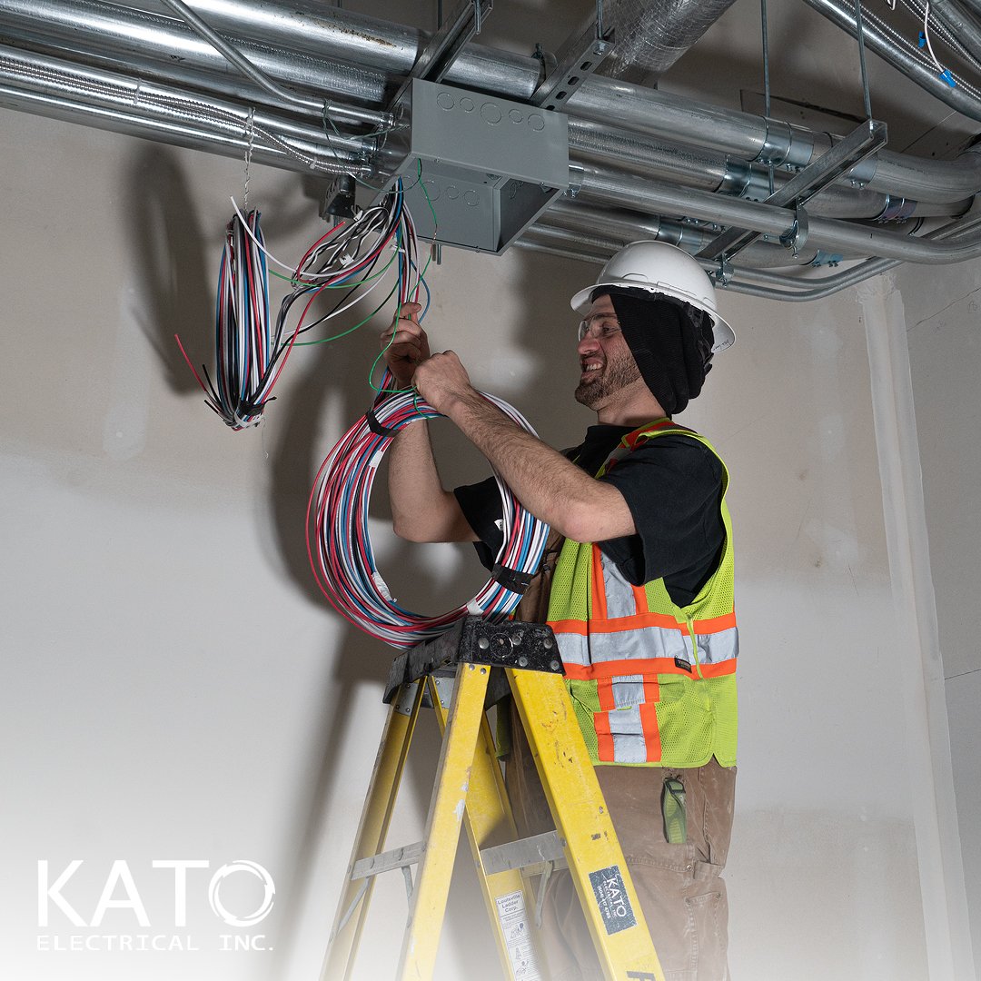 In the aftermath of a massive wire pull, it would seem to be chaos - until Josh steps in!😎 With expert precision, he swiftly organizes the accumulated cables, ensuring every connection is secure and efficienct. Setting the stage for seamless operati