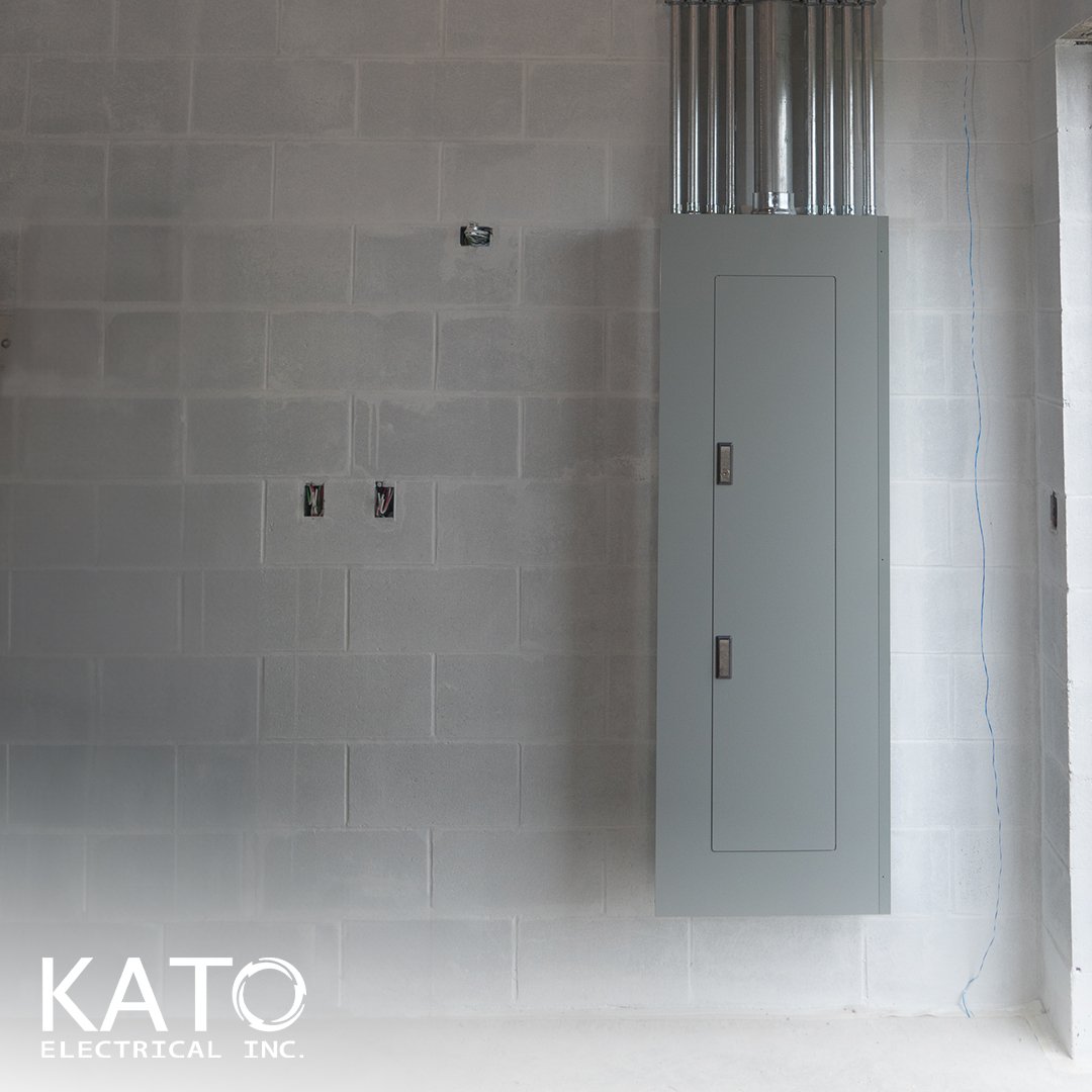 ⚡️ Sneak peek behind the scenes! 
An electrical panel nestled in this sleek brick facade, is nearing completion. The meticulous craftsmanship and attention to detail are truly electrifying! 🔌

#projectInprogress #wiredforsuccess #katoelectrical #ele