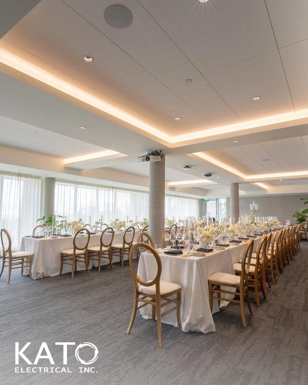 🔌 One of the many Hollyburn Country Club rooms.
KATO Electrical is beyond proud to have powered this project and especially this elegant room! 

A space steeped in legacy, now enhanced with modern electrical craftsmanship. ⚡️

#KATOelectric #Project