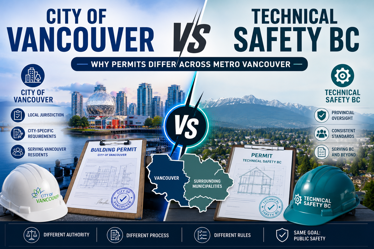 City of Vancouver vs Technical Safety BC: Why Permits Differ Across Metro Vancouver
