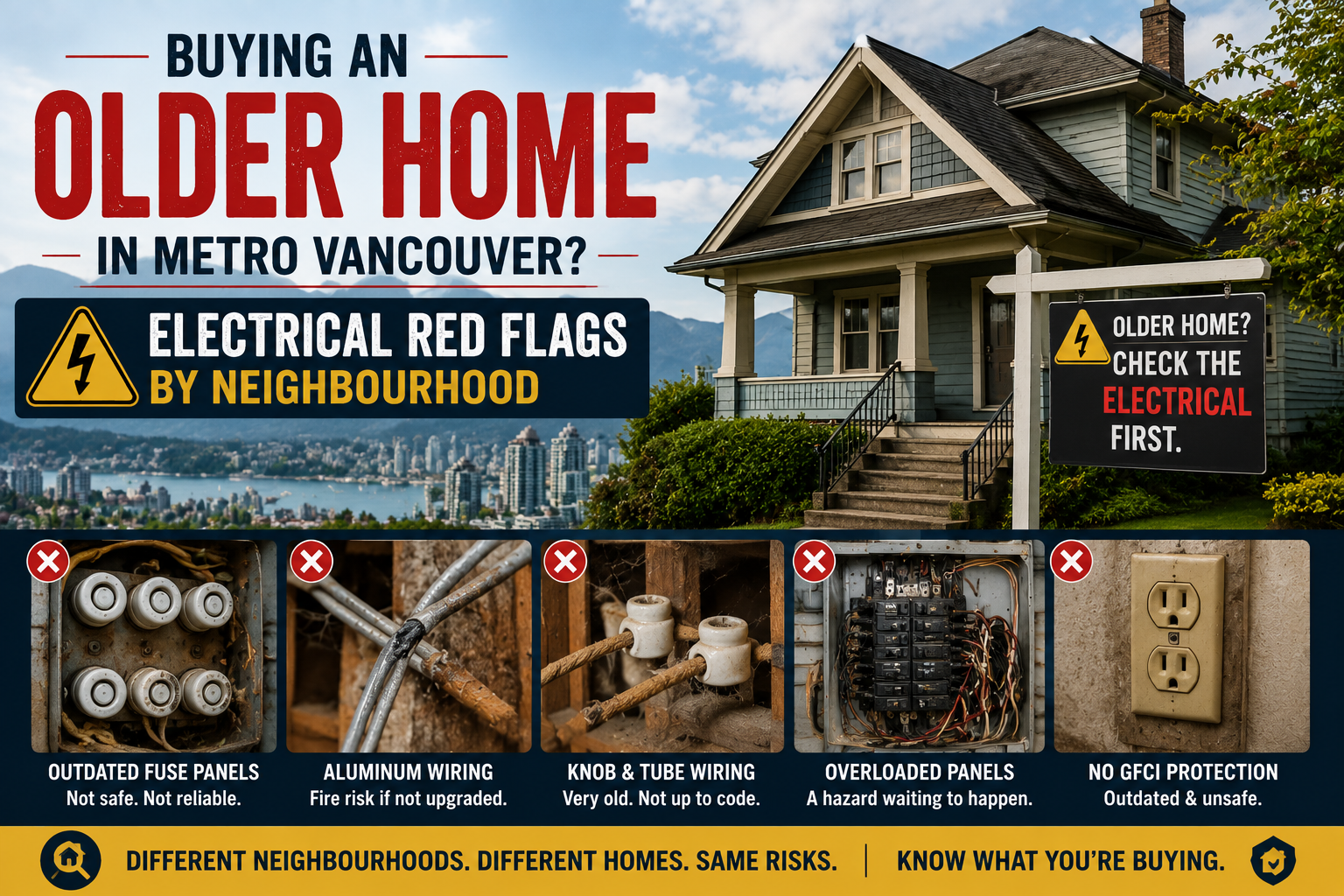 Buying an Older Home in Metro Vancouver? Electrical Red Flags by Neighbourhood