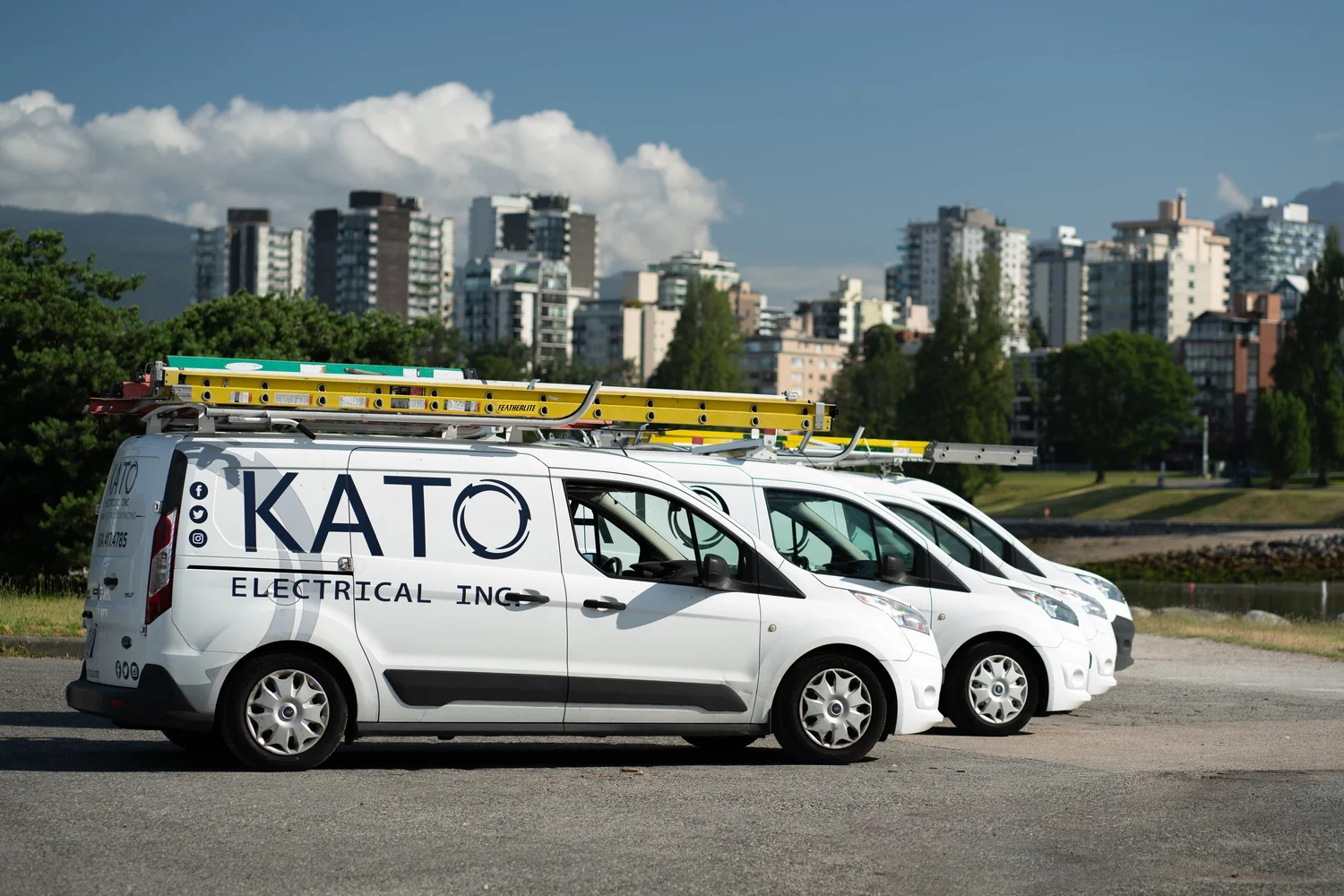Licensed Kato Electrical electrician carrying out electrical work in a Metro Vancouver building