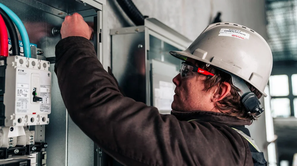 Kato Electrical licensed electrician carrying out an insurance electrical inspection at a Metro Vancouver home