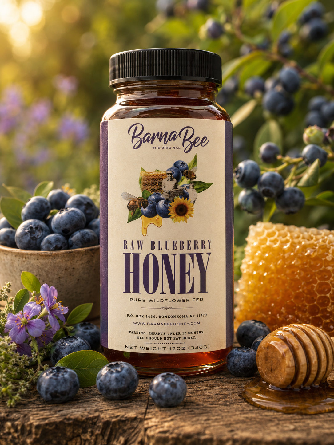 Wild Blueberry Honey