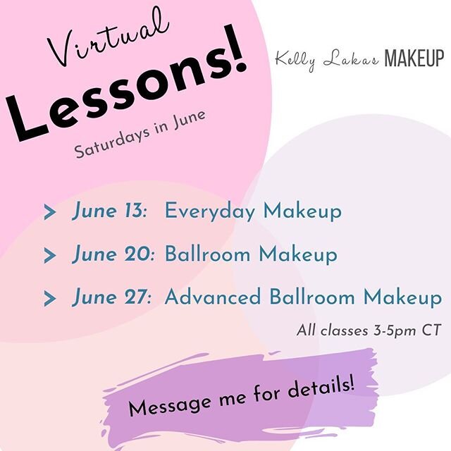 Starting tomorrow! Virtual group makeup lessons - step-by-step makeup application with direct feedback. Attendees limited to 5 people. 
Saturday afternoons in June - 3-5pm US CT

Message me for prices and details!

#makeup #mua #makeupartist #chicago