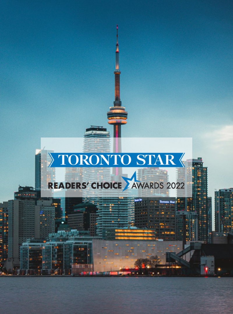 We're Nominated in the Toronto Star Readers Choice Awards 2022! Vote Today! 