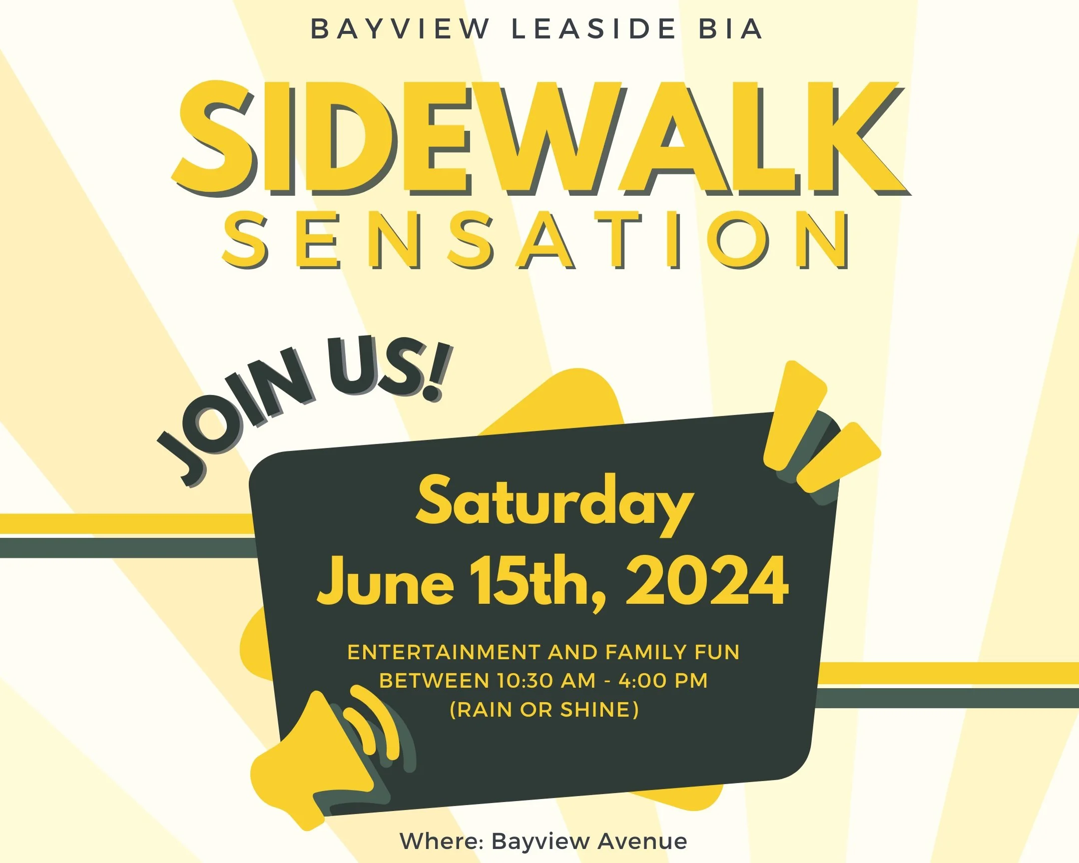 Community Festival: Bayview Leaside BIA Sidewalk Sensation 2024!