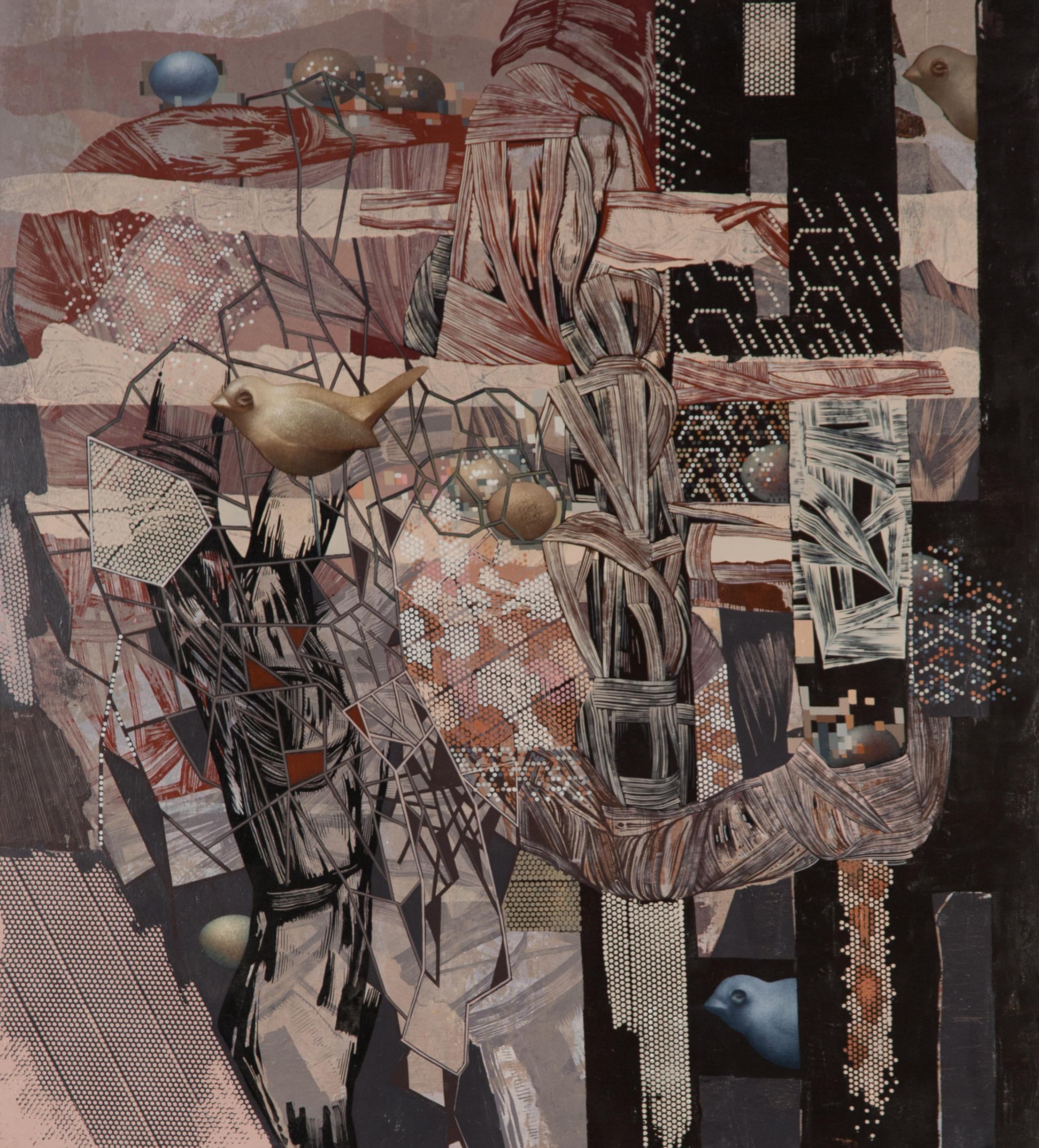   Natural Selection , 2011  Oil on canvas  40 x 36 inches     