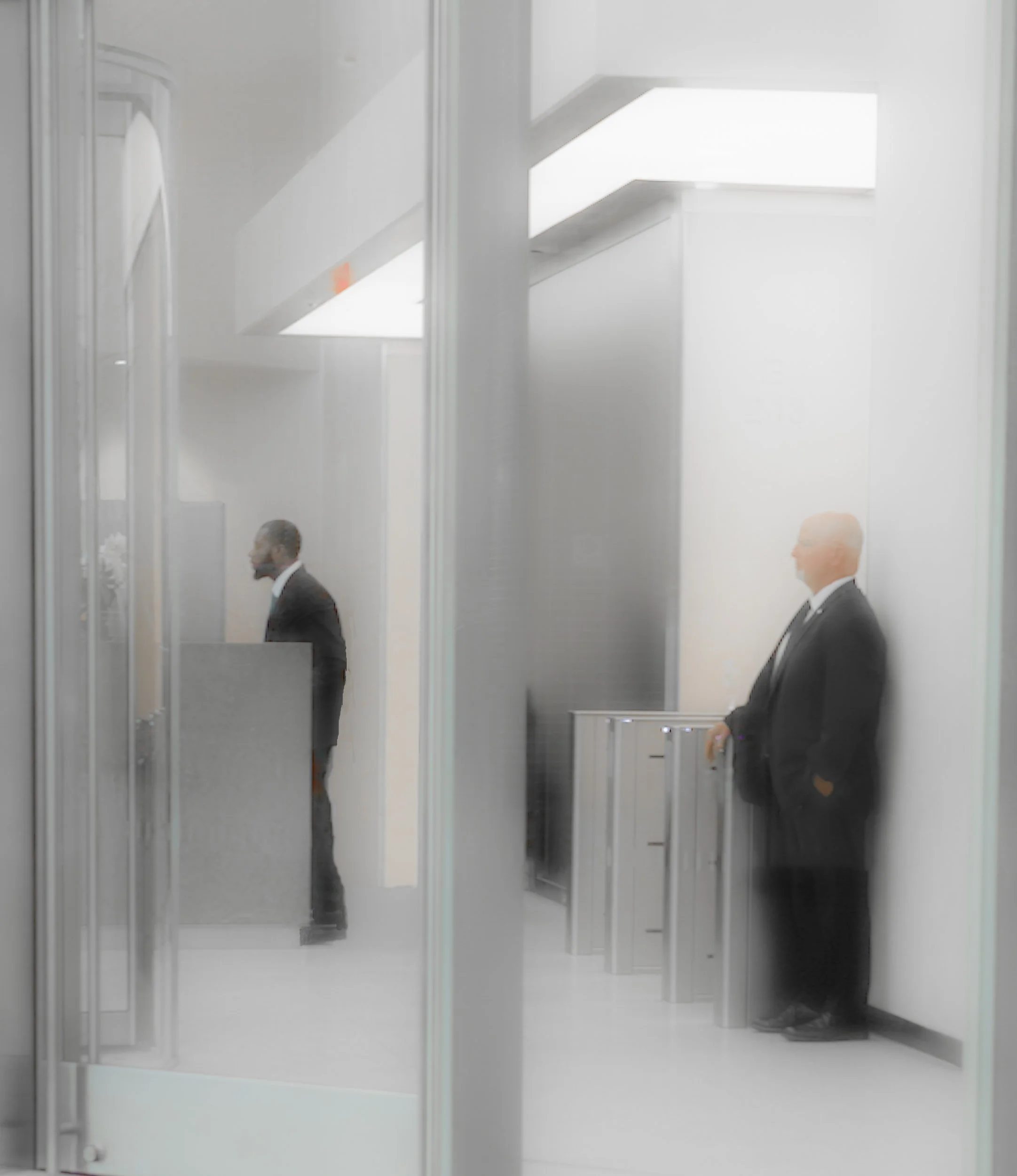 Sentinels in Suits, Midtown Lobby, 2025