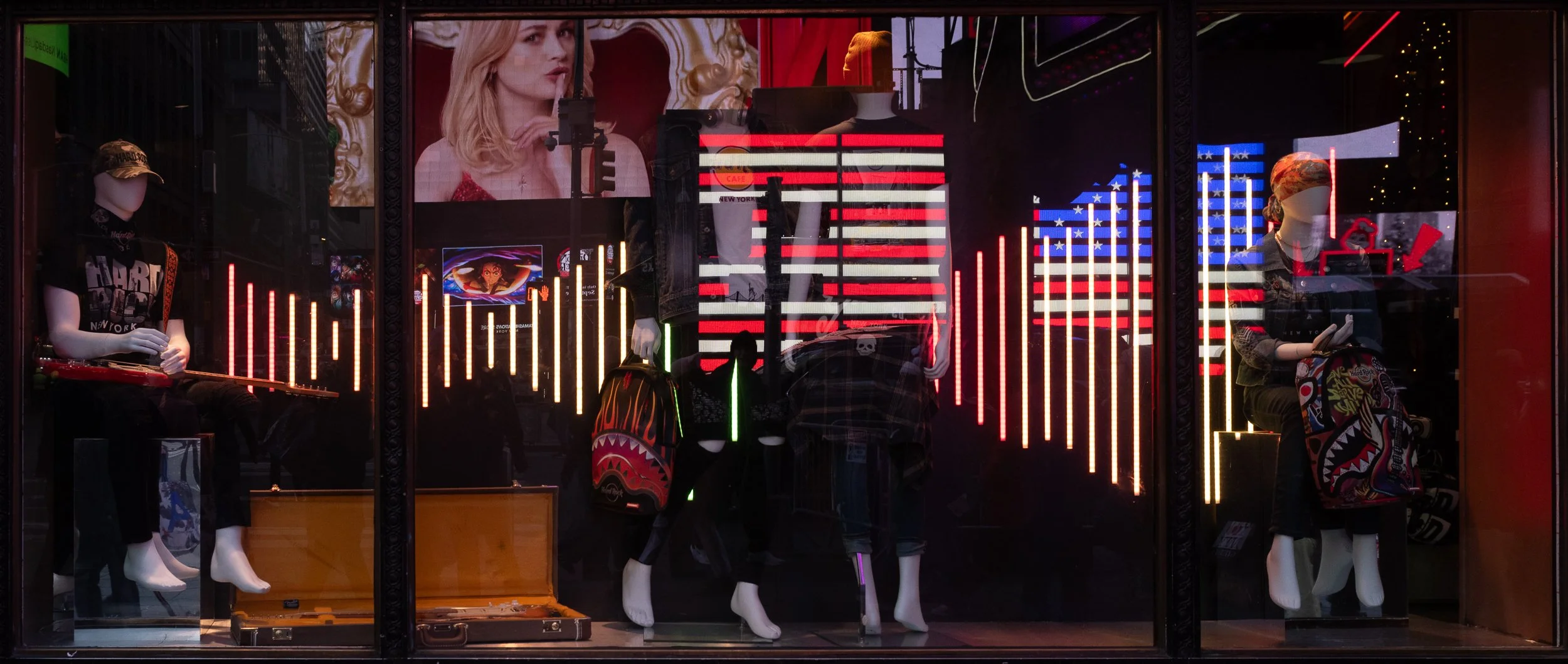 Store Front With Reflections, Times Square, December 9, 2025