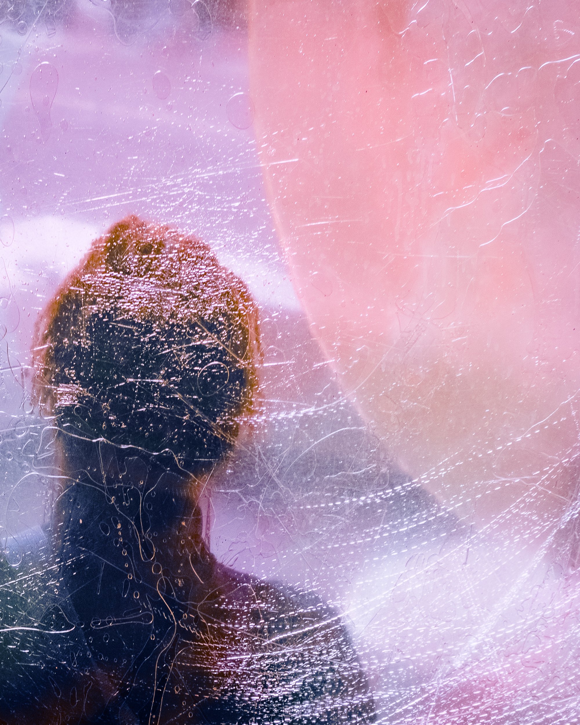 Woman in Plastic Bubble, Lower Manhattan, 2022