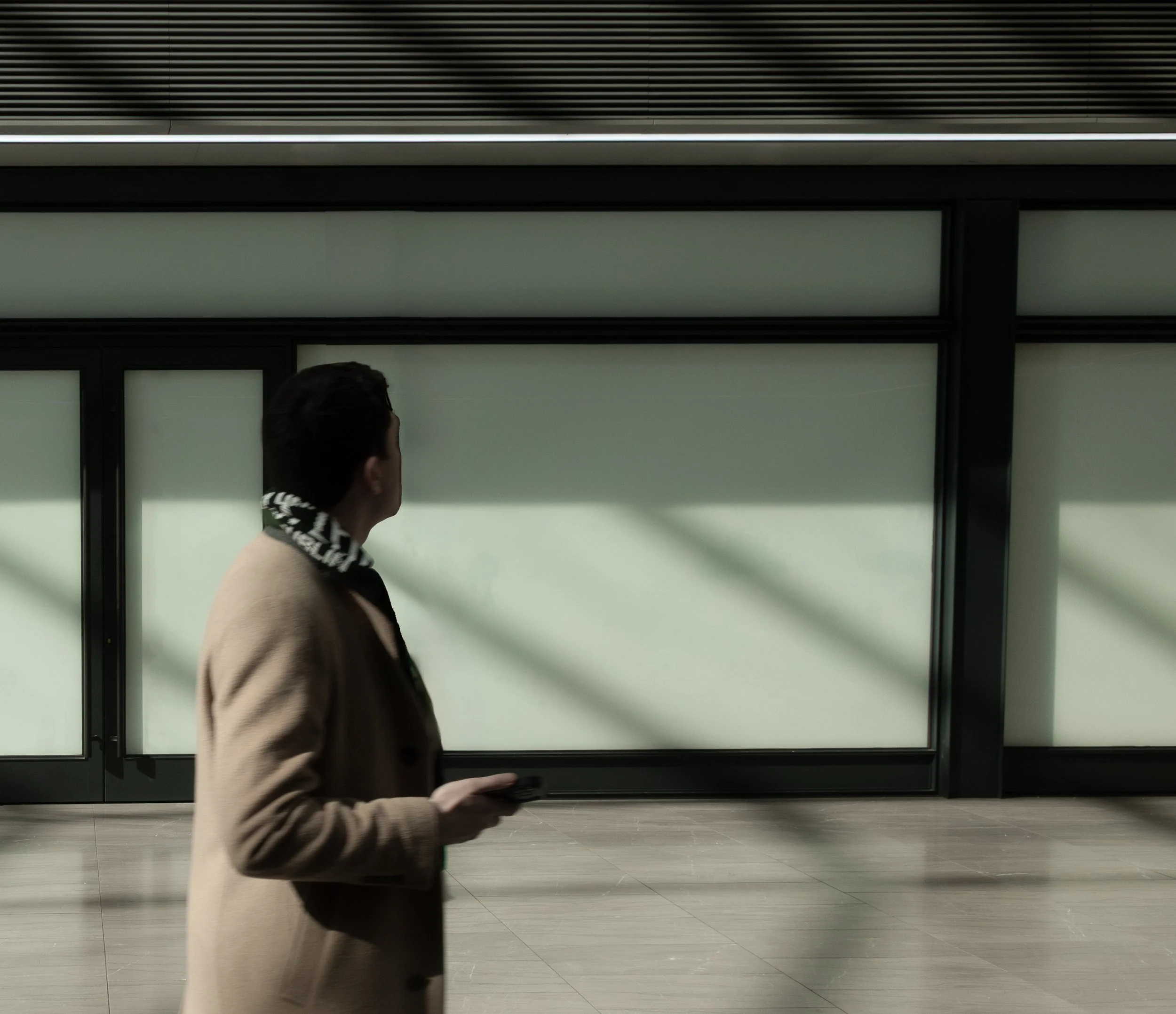 A Man Seeing Light and Shadows, Moynihan Train Hall, 2026