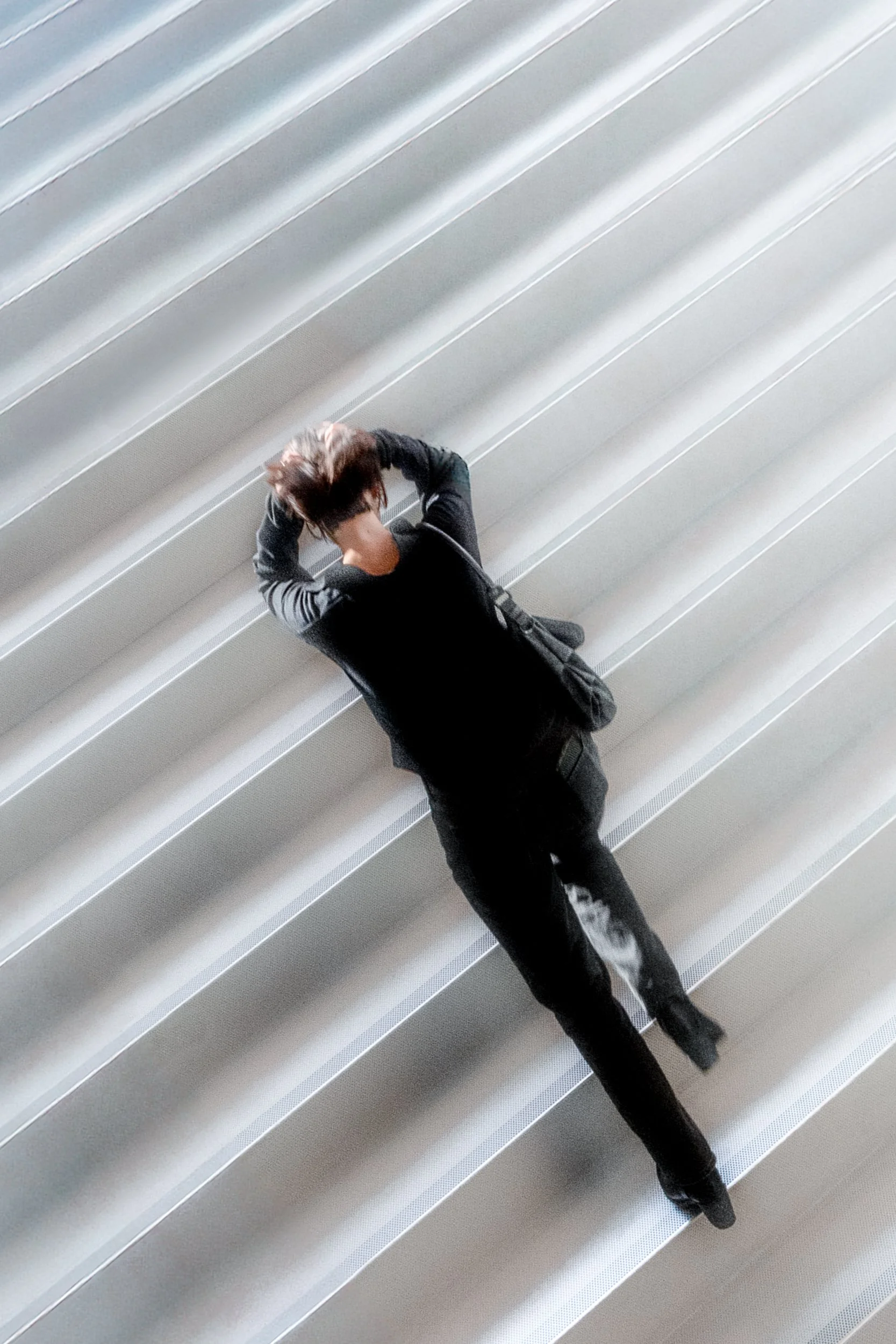 Woman Climbing Stairs, New Museum, 2026