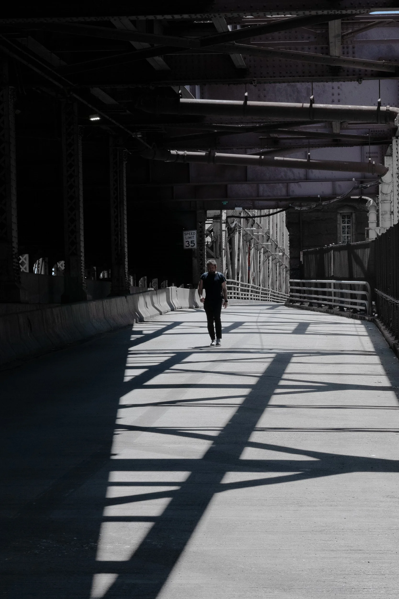 Man in Light, Ed Koch Bridge, 2026