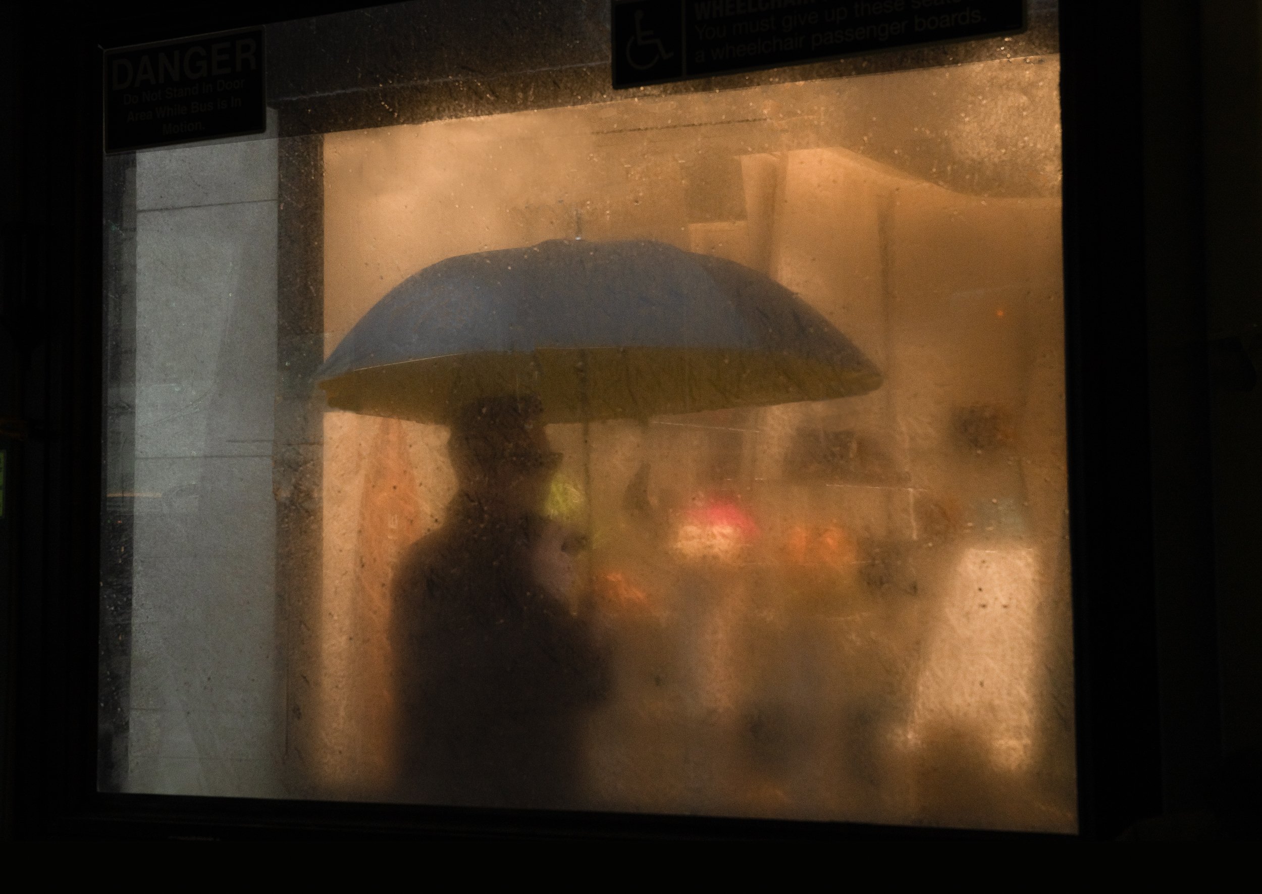 Rain Through a Bus Window, Fifth Avenue, 2022