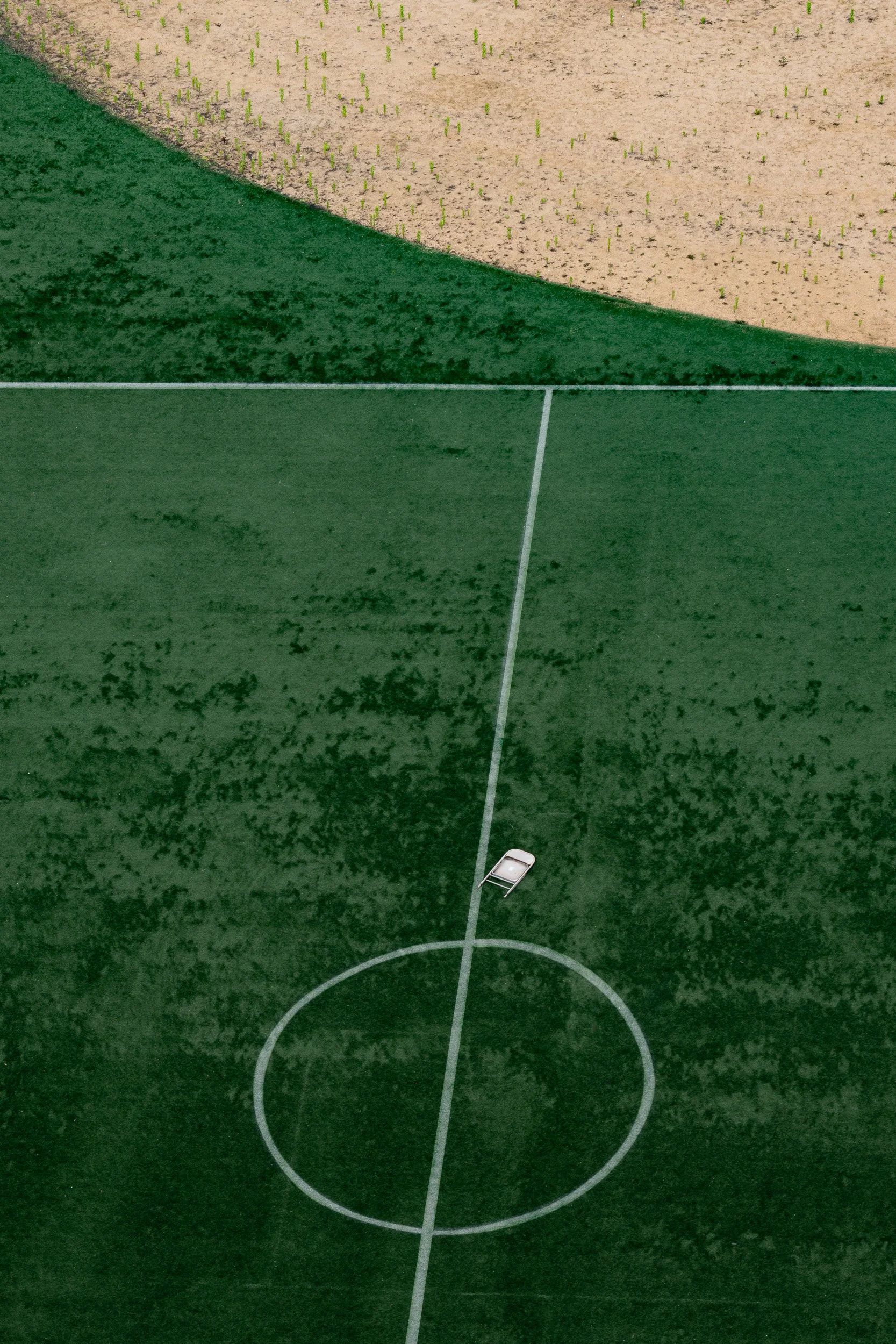 Chair on the Field, View From Manhattan Bridge, 2026