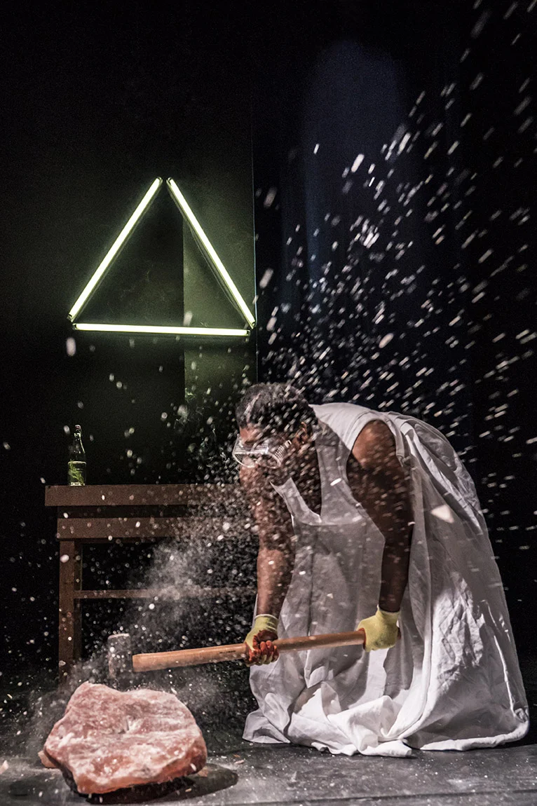 Rochelle Rose in salt. photographed by Johan Persson