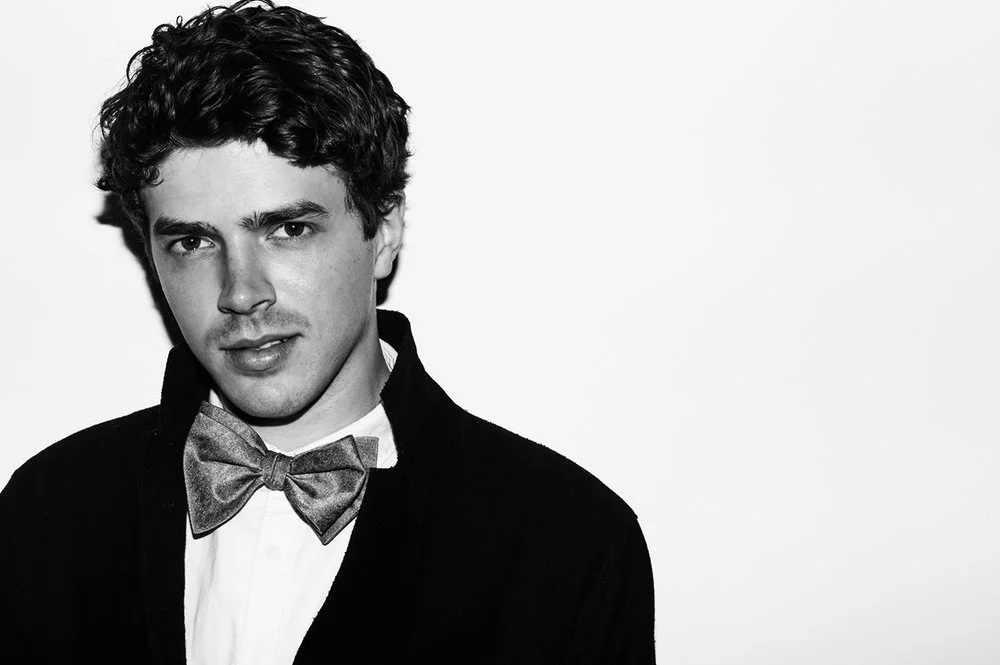 Jacket and shirt by Blak Wren archive, bow tie by The Bow Tie