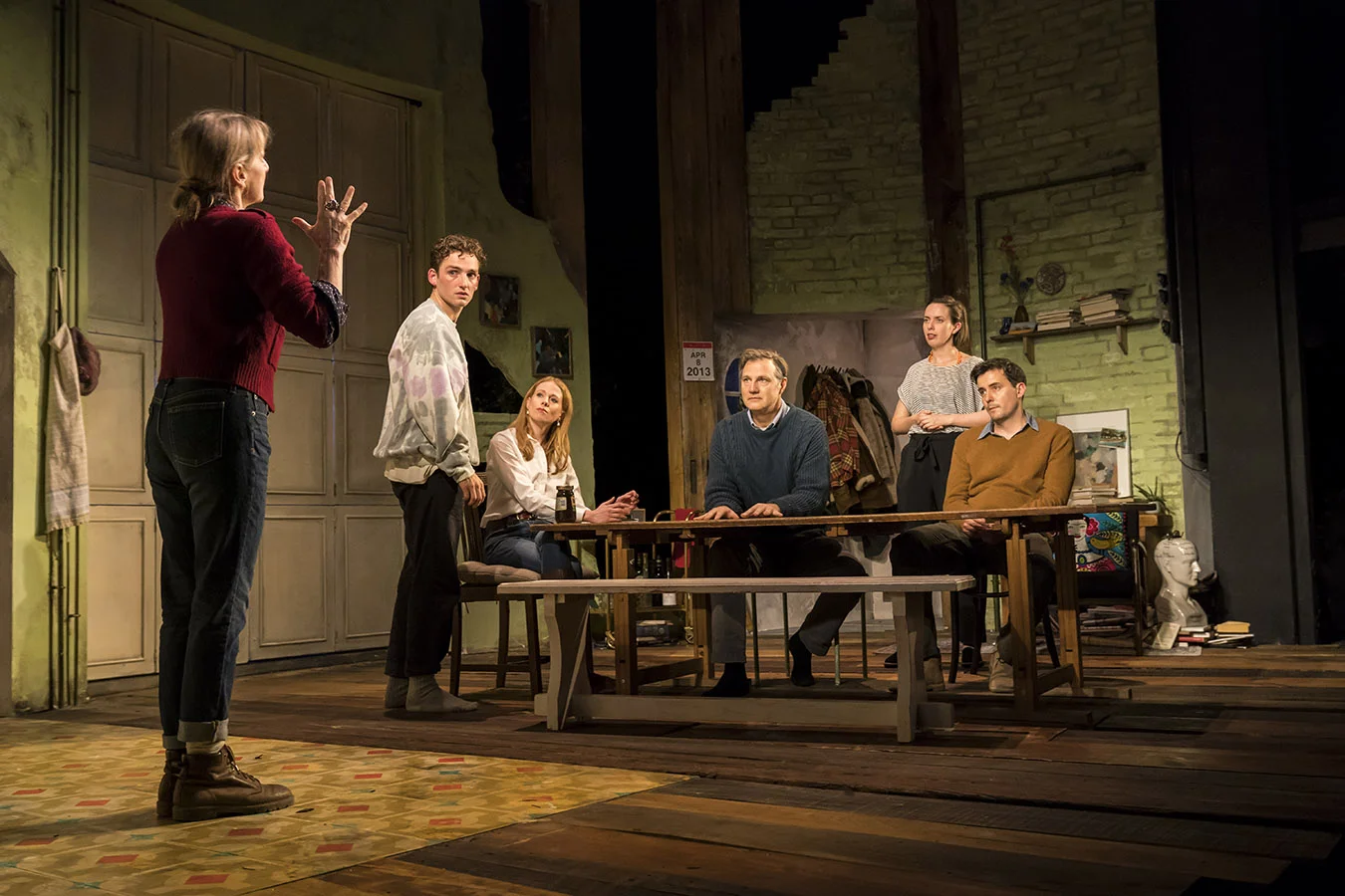 Lesley Sharp, Laurie Davidson, Zoe Boyle, David Morrissey, Kate O’Flynn and Sam Swainsbury photographed by Johan Persson