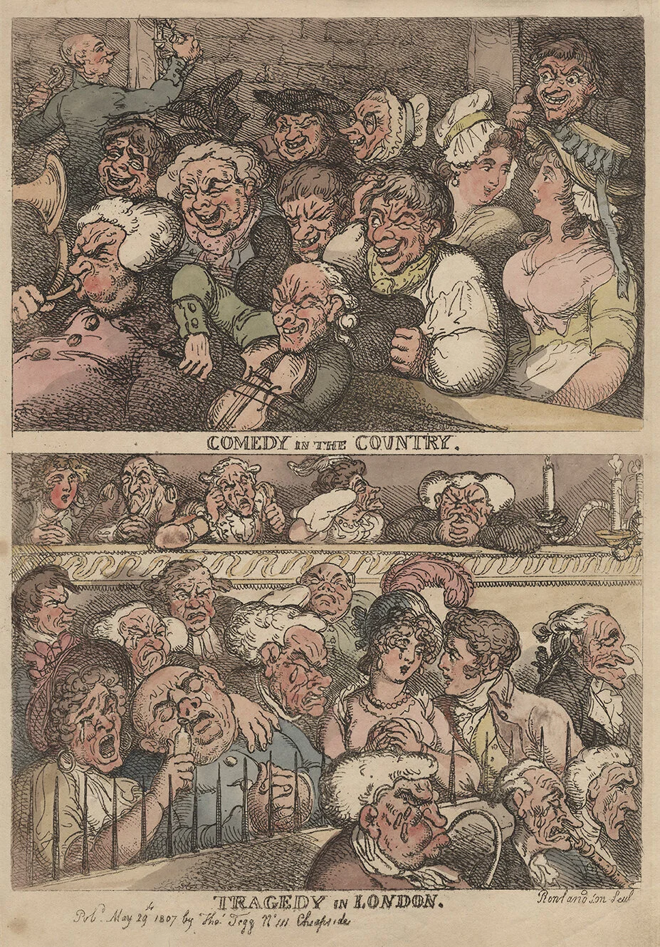 Thomas Rowlandson, Comedy in the Country, 1807 © Gerald Coke Handel Foundation