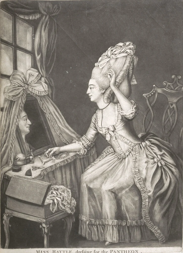 Miss Rattle dressing for the Pantheon, c 1772 © Gerald Coke Handel Foundation