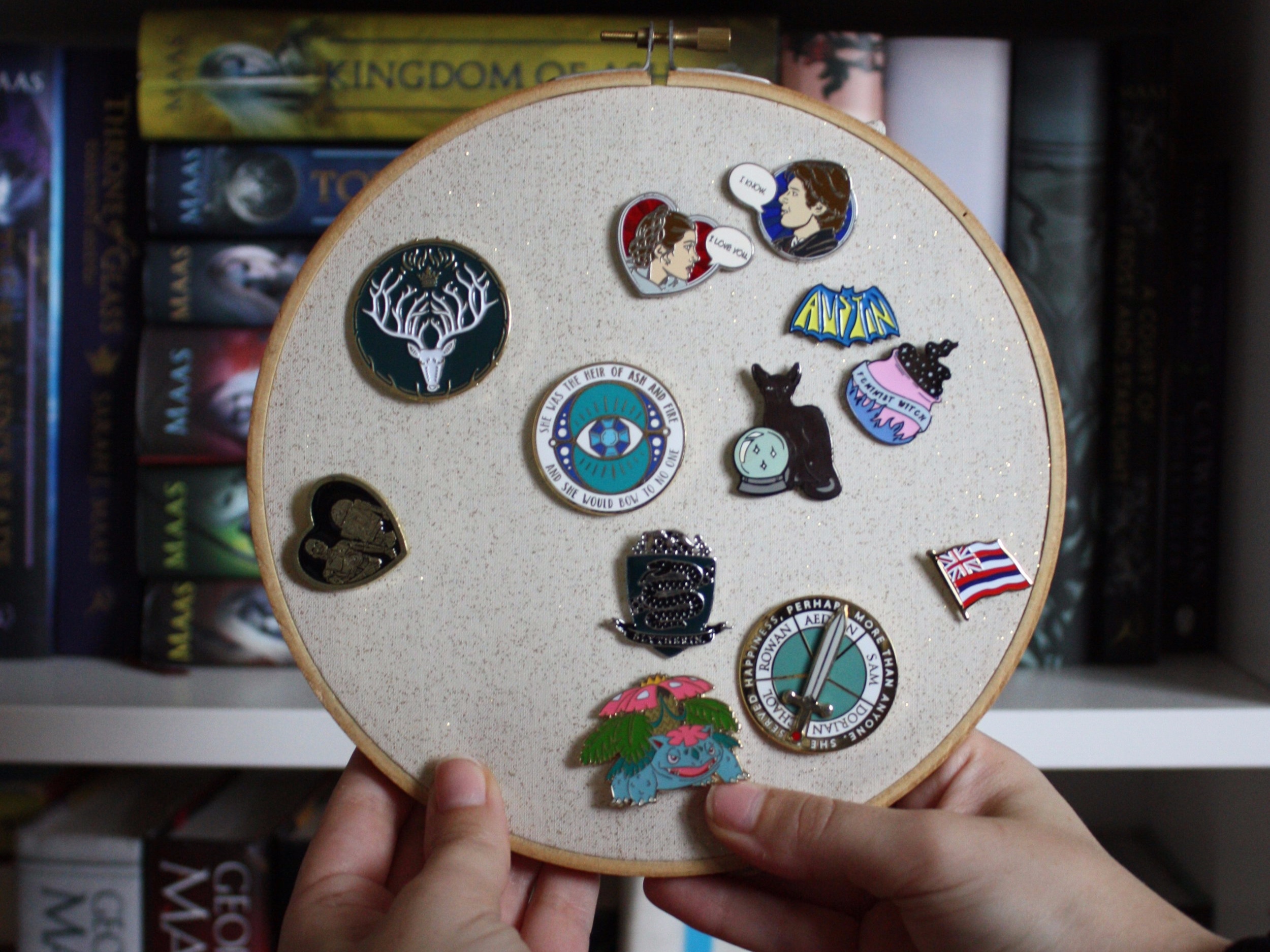 DIY: Enamel Pin Display Hoop — emmmy sue