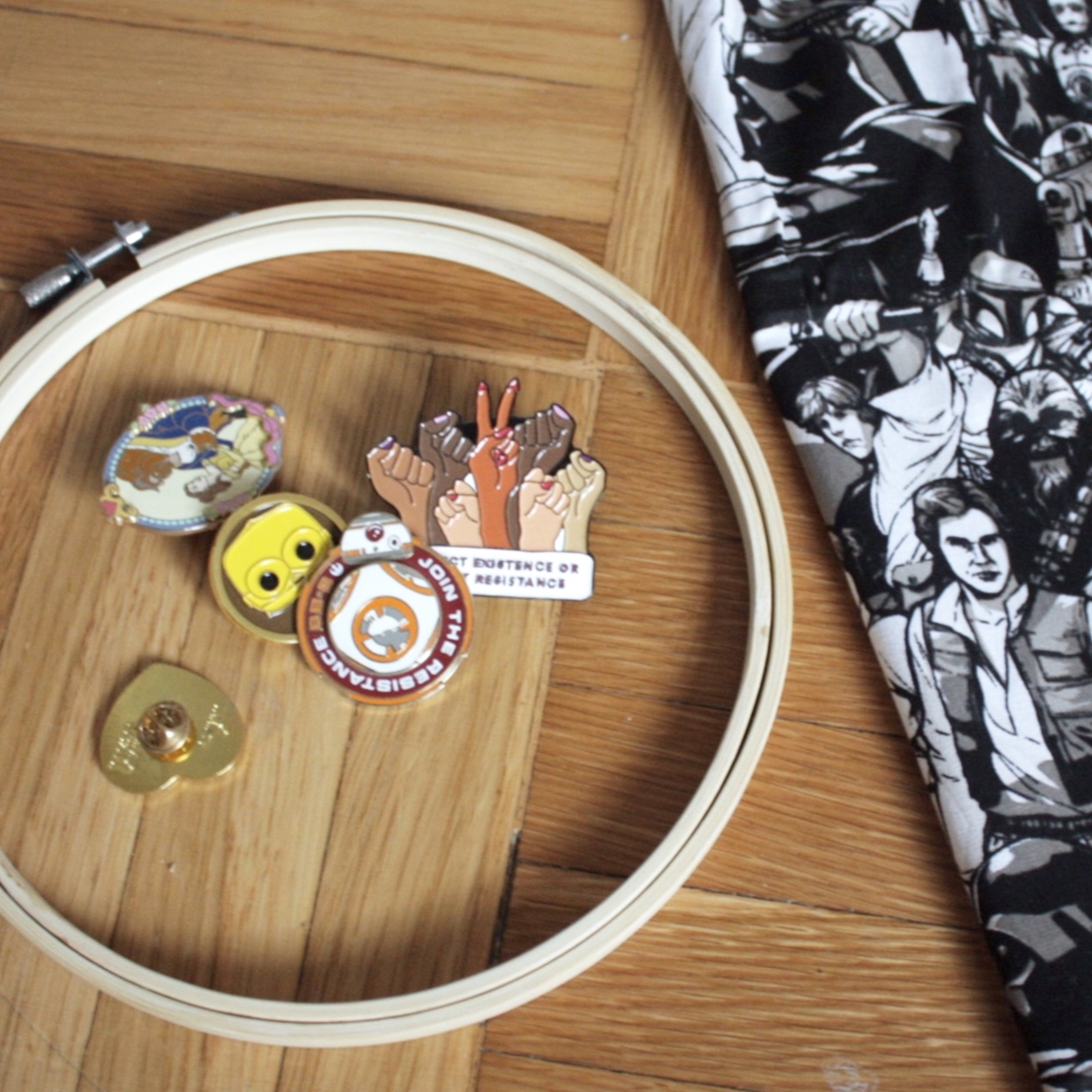 Embroidery Hoop Pin Display DIY Project