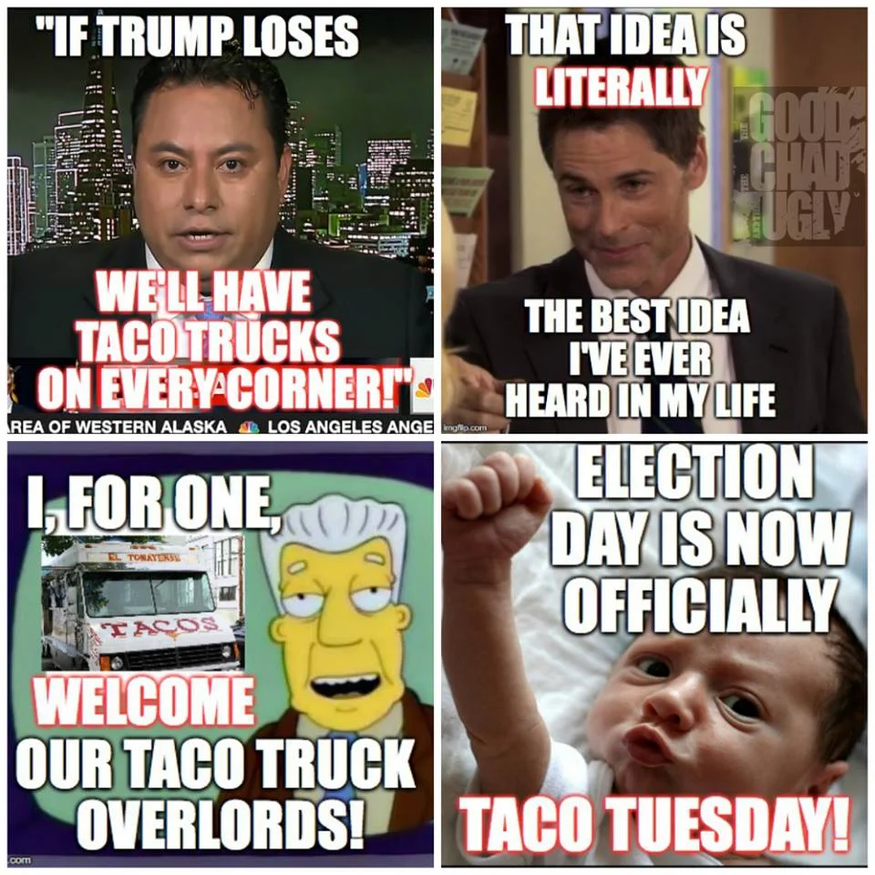 tacos on every corner meme
