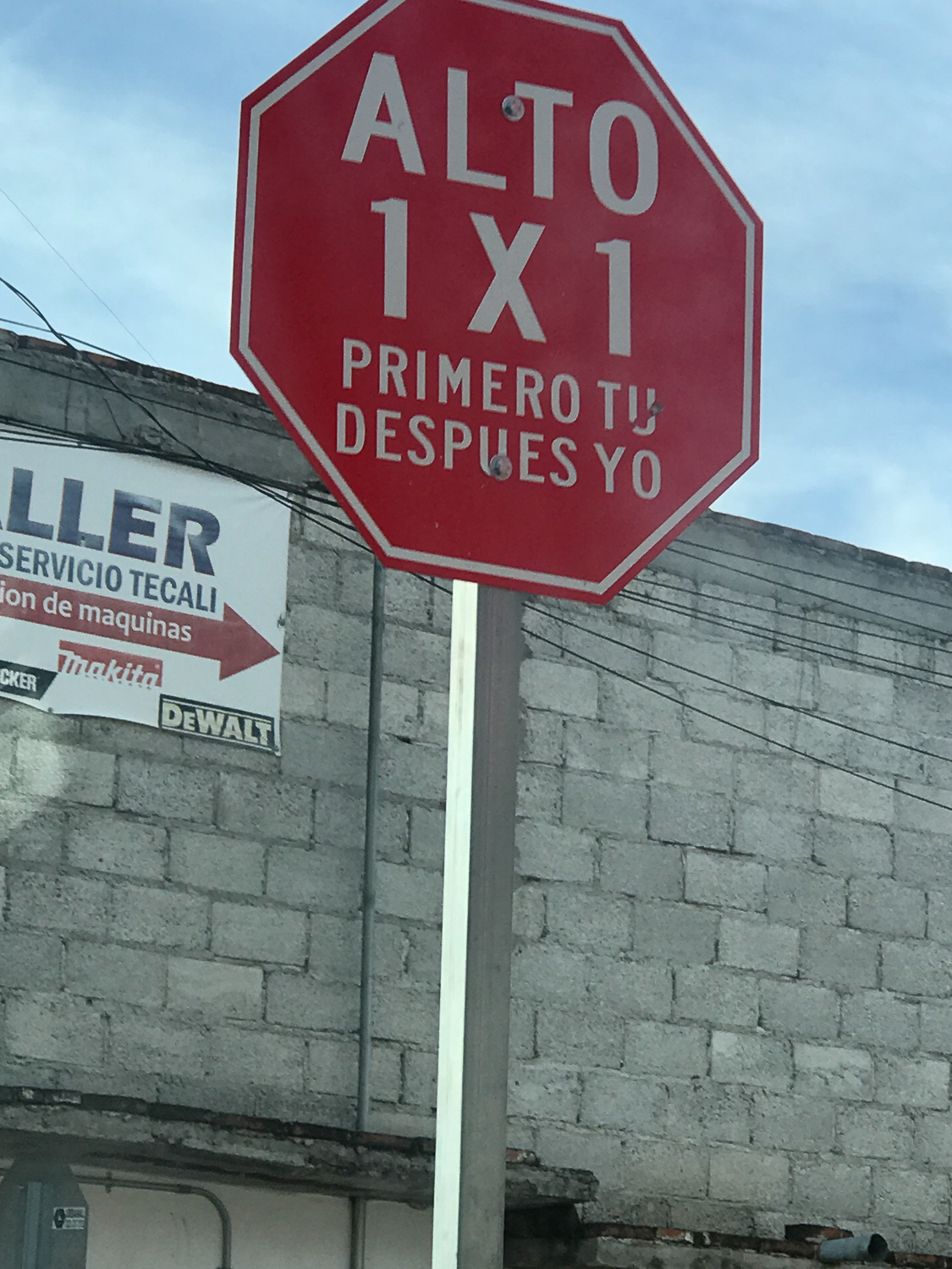  These stop signs in Cholula were a reminder that it doesn’t take much for pedestrians to be placed at the center of design and planning. They read STOP, first you and then me (others said first the pedestrian). Doesn’t that just have a nice ring to 