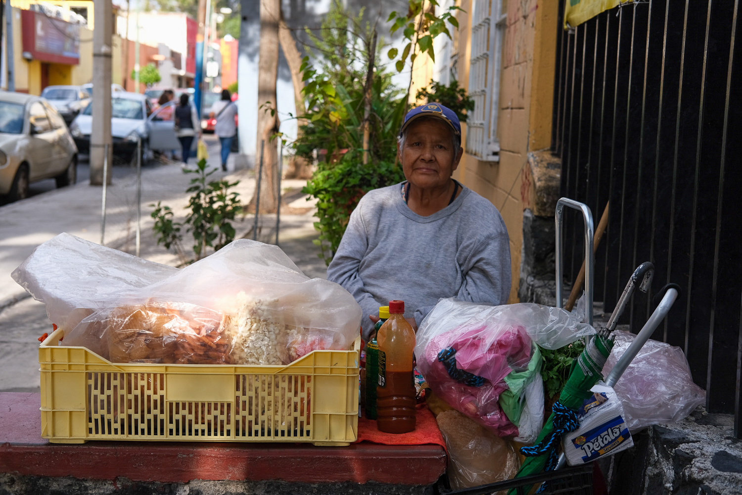  I’ll end with this photo of this woman selling snacks in Mexico City. I saw her and thought of the street vendors in LA, the majority of whom are women. I thought of the resilience that people on either side of the border have to have every day in o