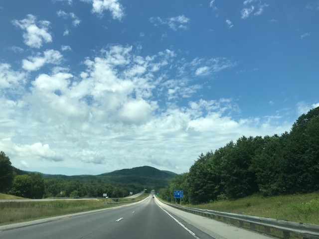 Highway 293 North from Boston to New Hampshire