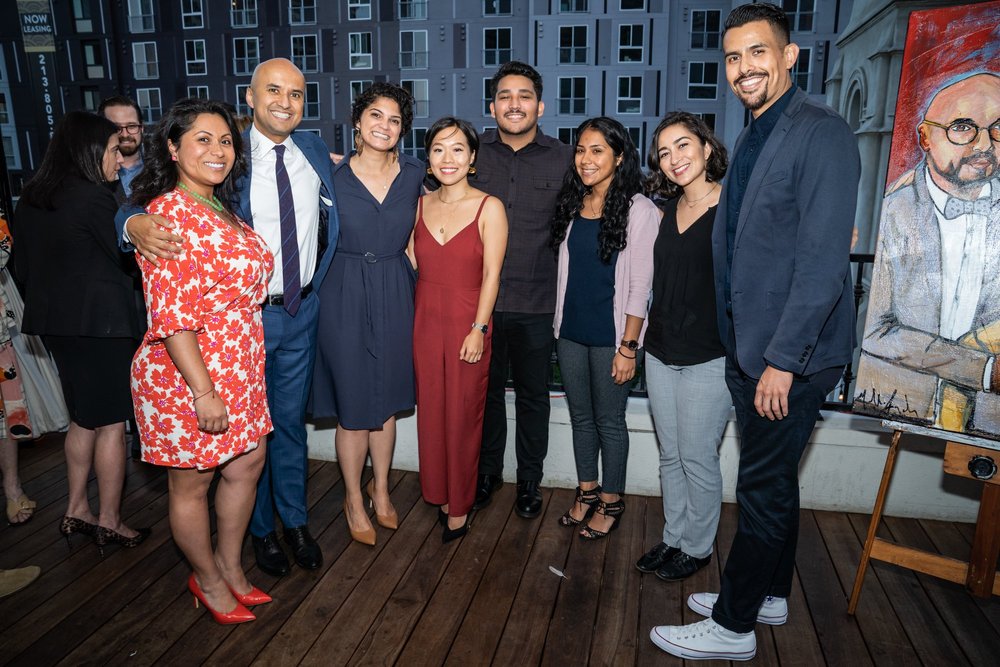 The team in 2019 with Board Chair Alfred