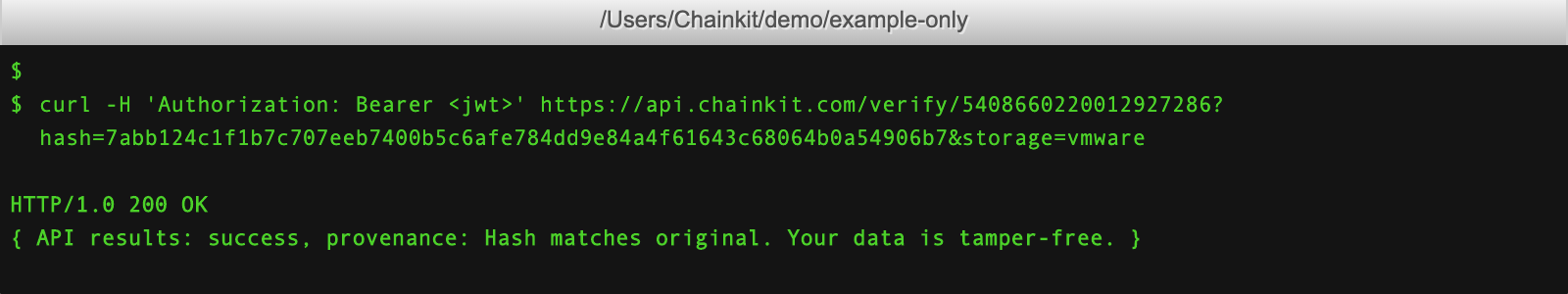 Step 3: Verify() Your Hash